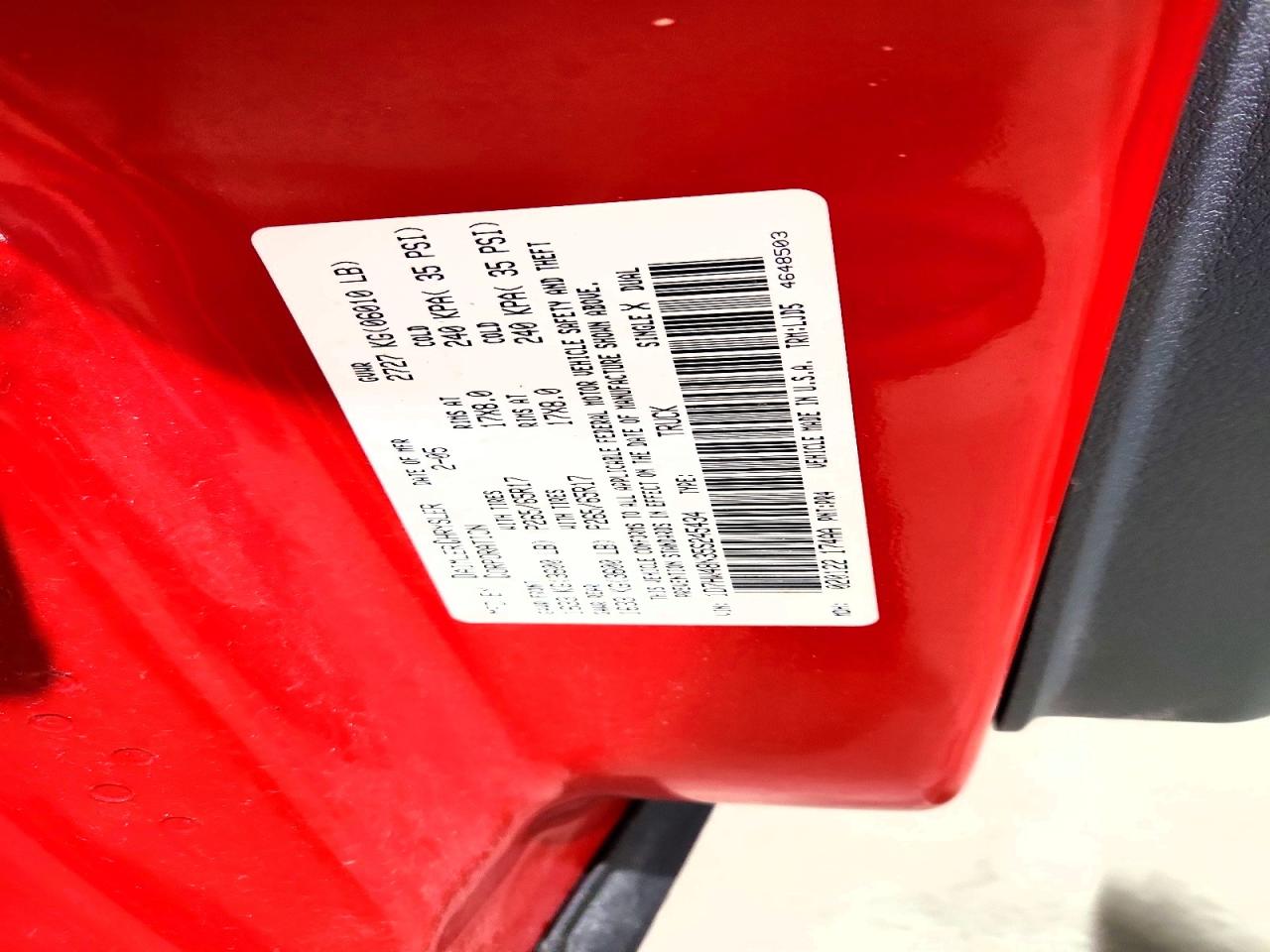 2005 Dodge Dakota Quad Slt Red vin: 1D7HW48N35S245434
