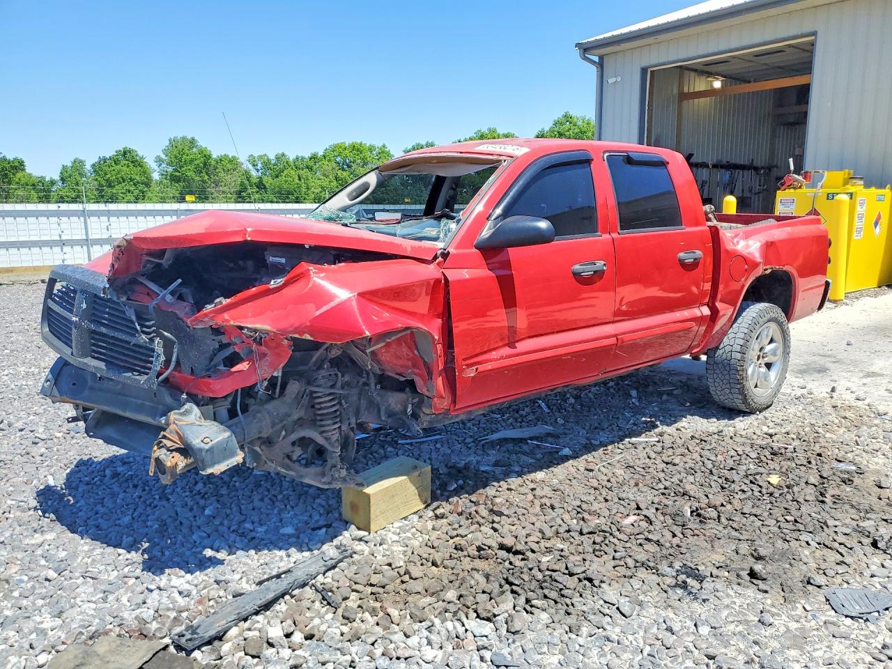 2005 Dodge Dakota Quad Slt Red vin: 1D7HW48N35S269247