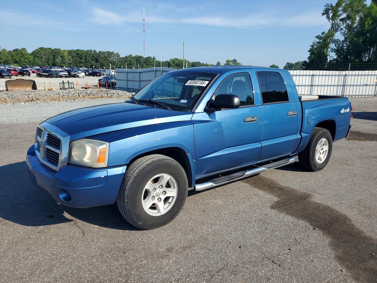 2006 Dodge Dakota Quad Slt Blue vin: 1D7HW48N36S517126