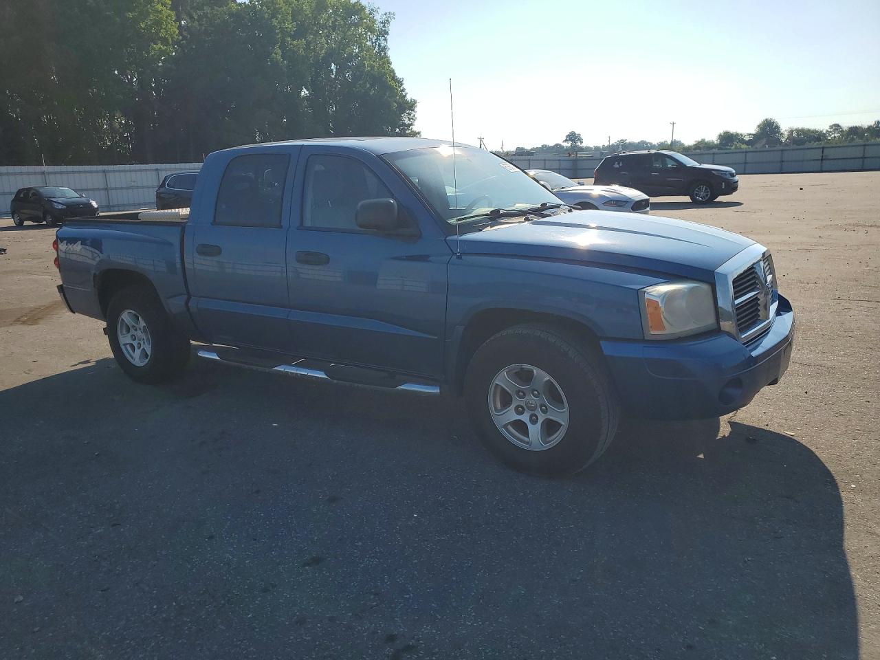 2006 Dodge Dakota Quad Slt Blue vin: 1D7HW48N36S517126