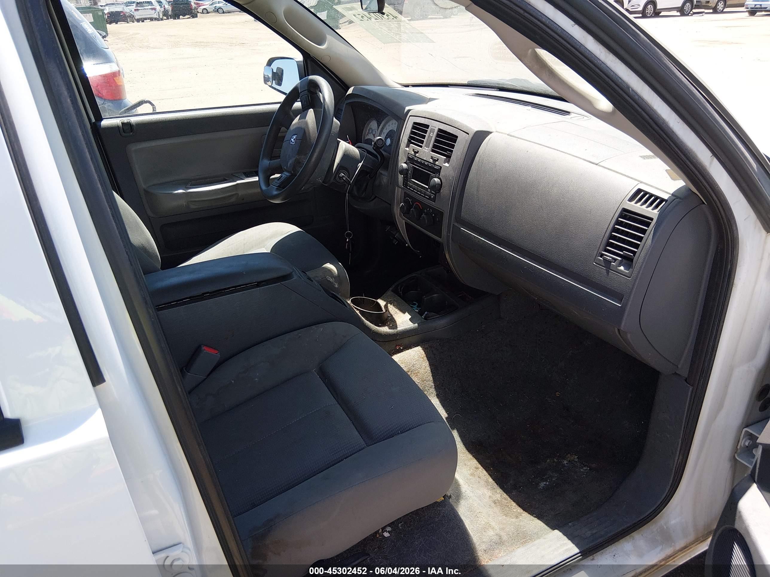 2006 Dodge Dakota Slt White vin: 1D7HW48N36S537246