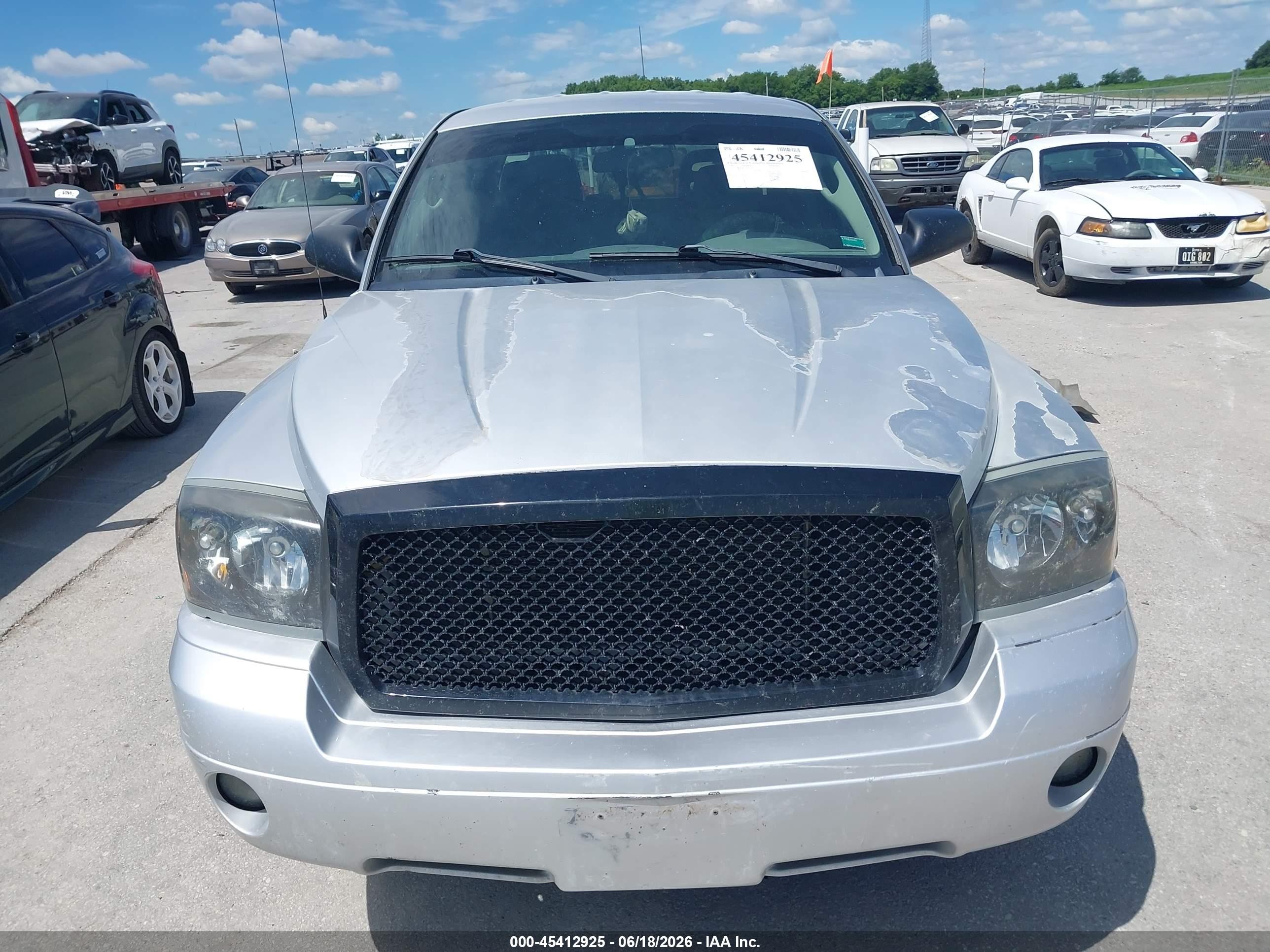 2006 Dodge Dakota Slt Silver vin: 1D7HW48N36S605965