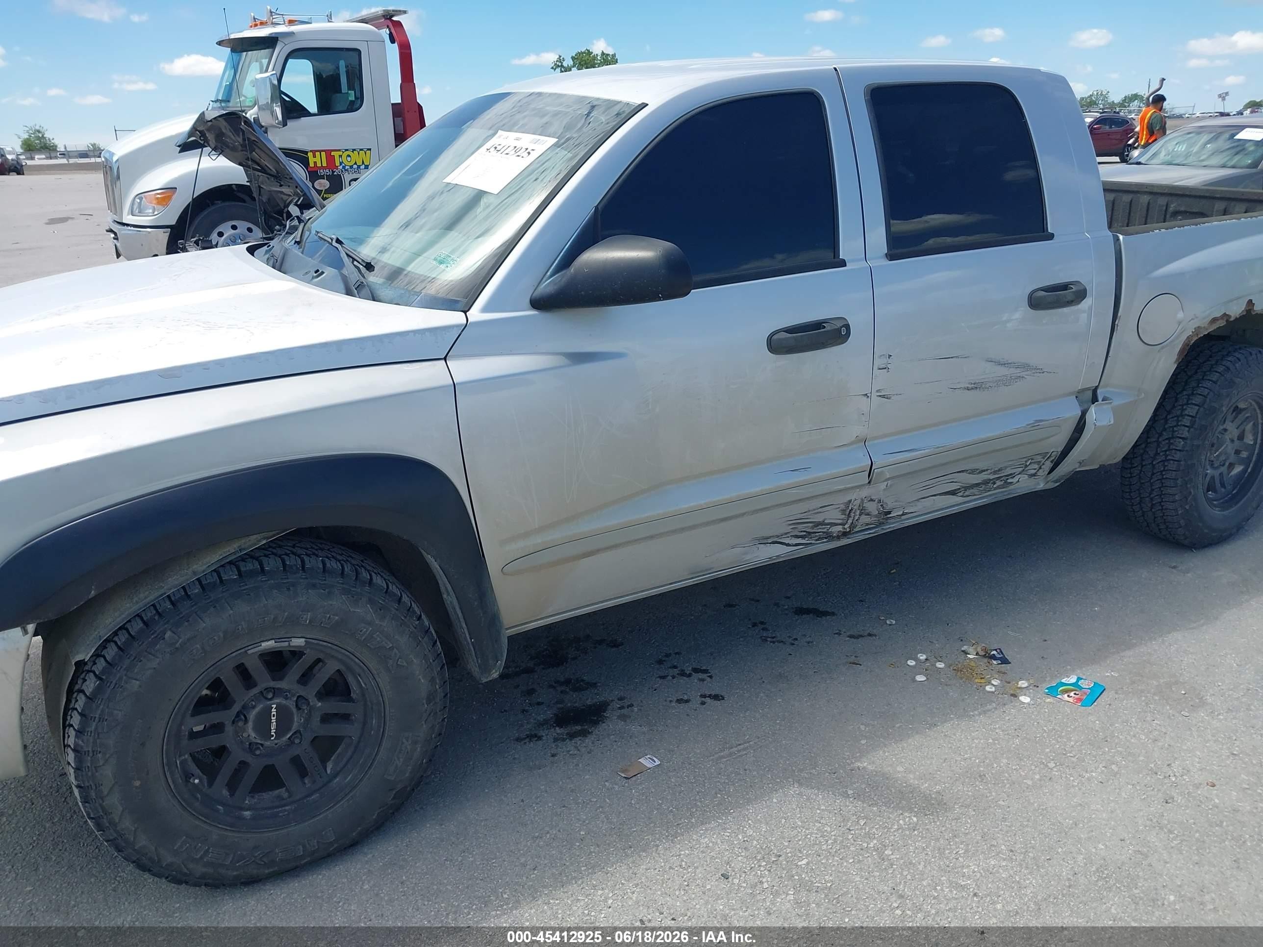 2006 Dodge Dakota Slt Silver vin: 1D7HW48N36S605965