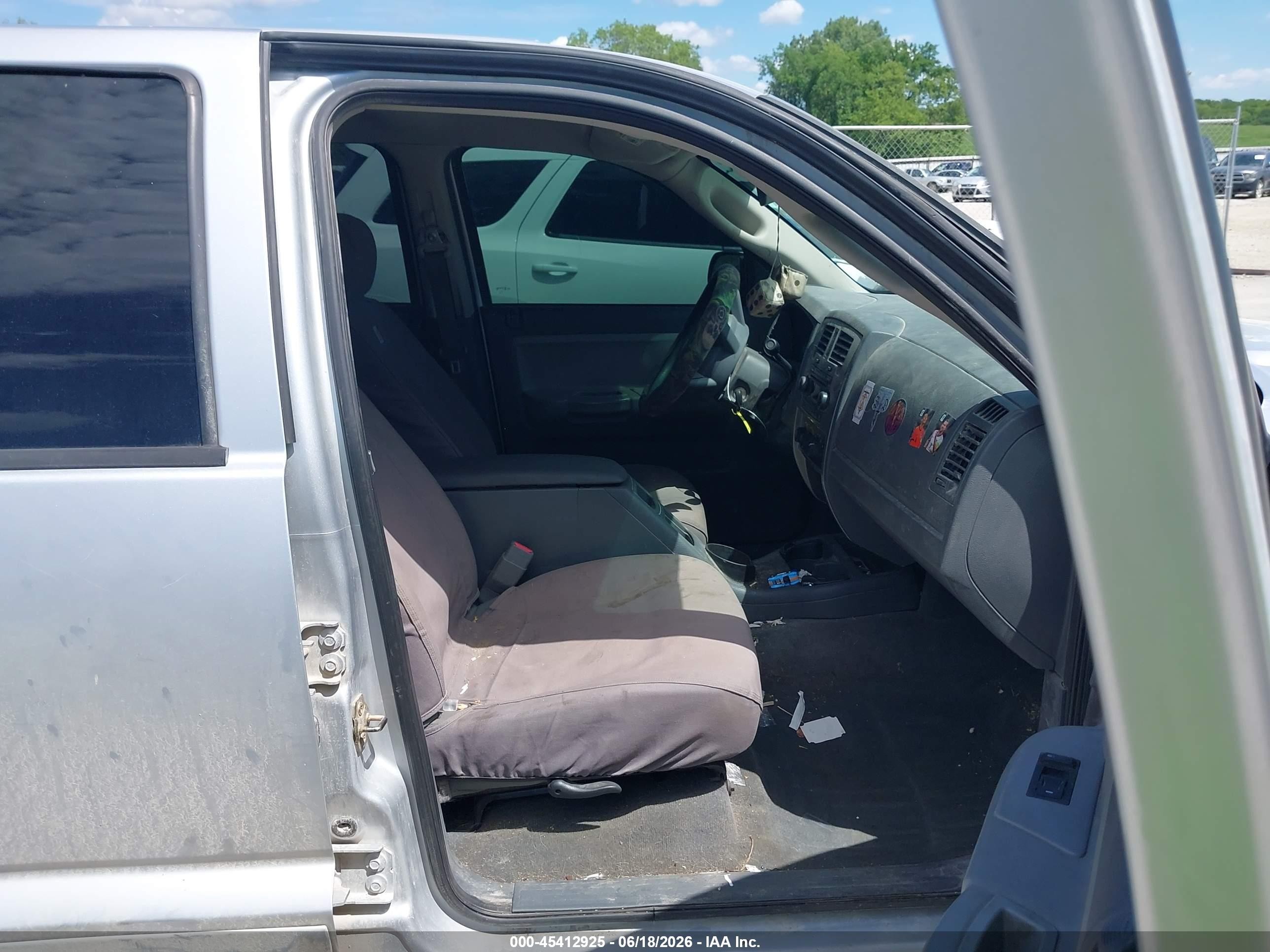 2006 Dodge Dakota Slt Silver vin: 1D7HW48N36S605965