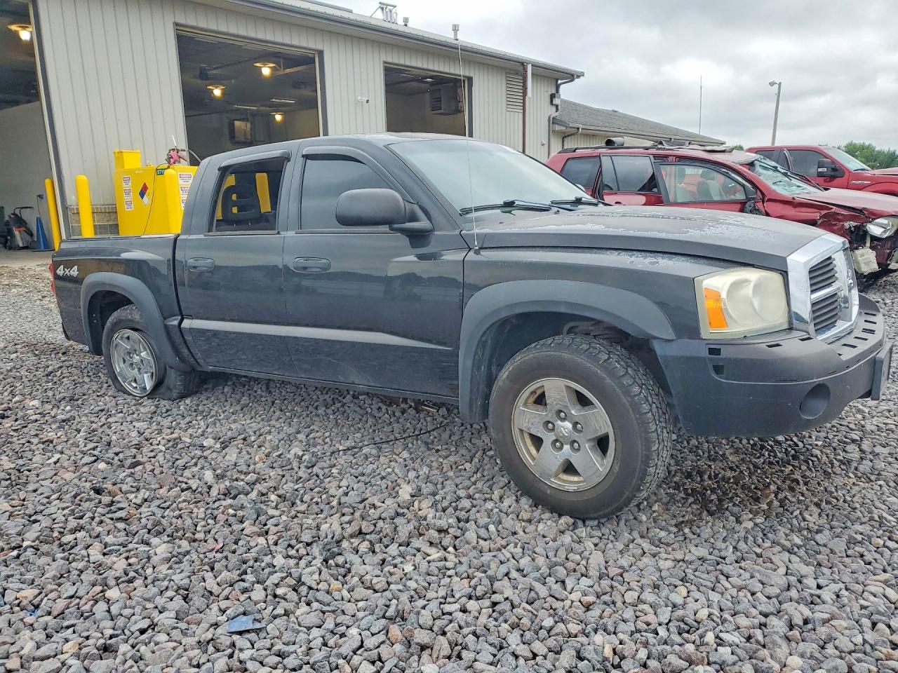2006 Dodge Dakota Quad Slt Black vin: 1D7HW48N36S632938