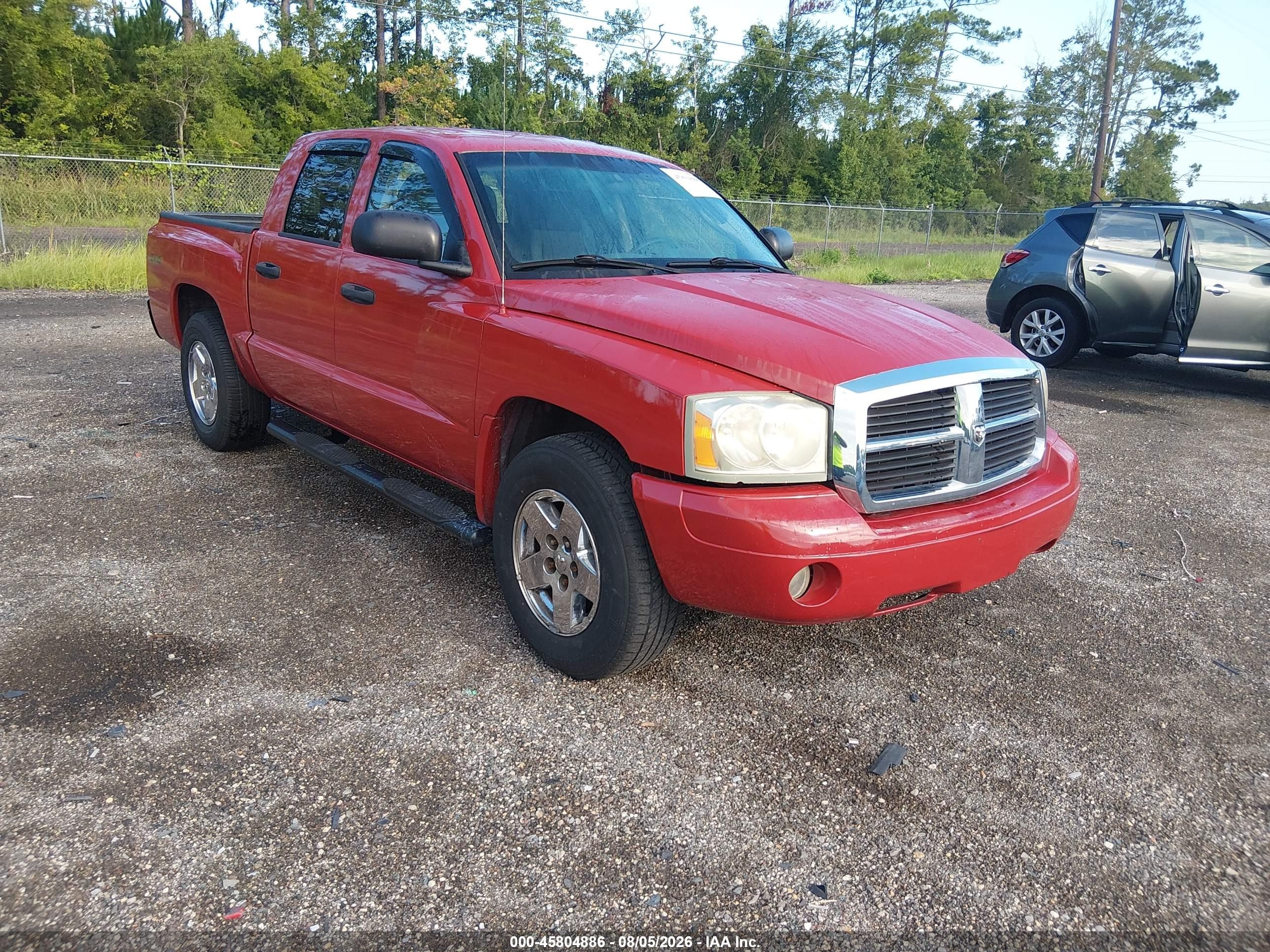 2005 Dodge Dakota Slt Red vin: 1D7HW48N45S195093