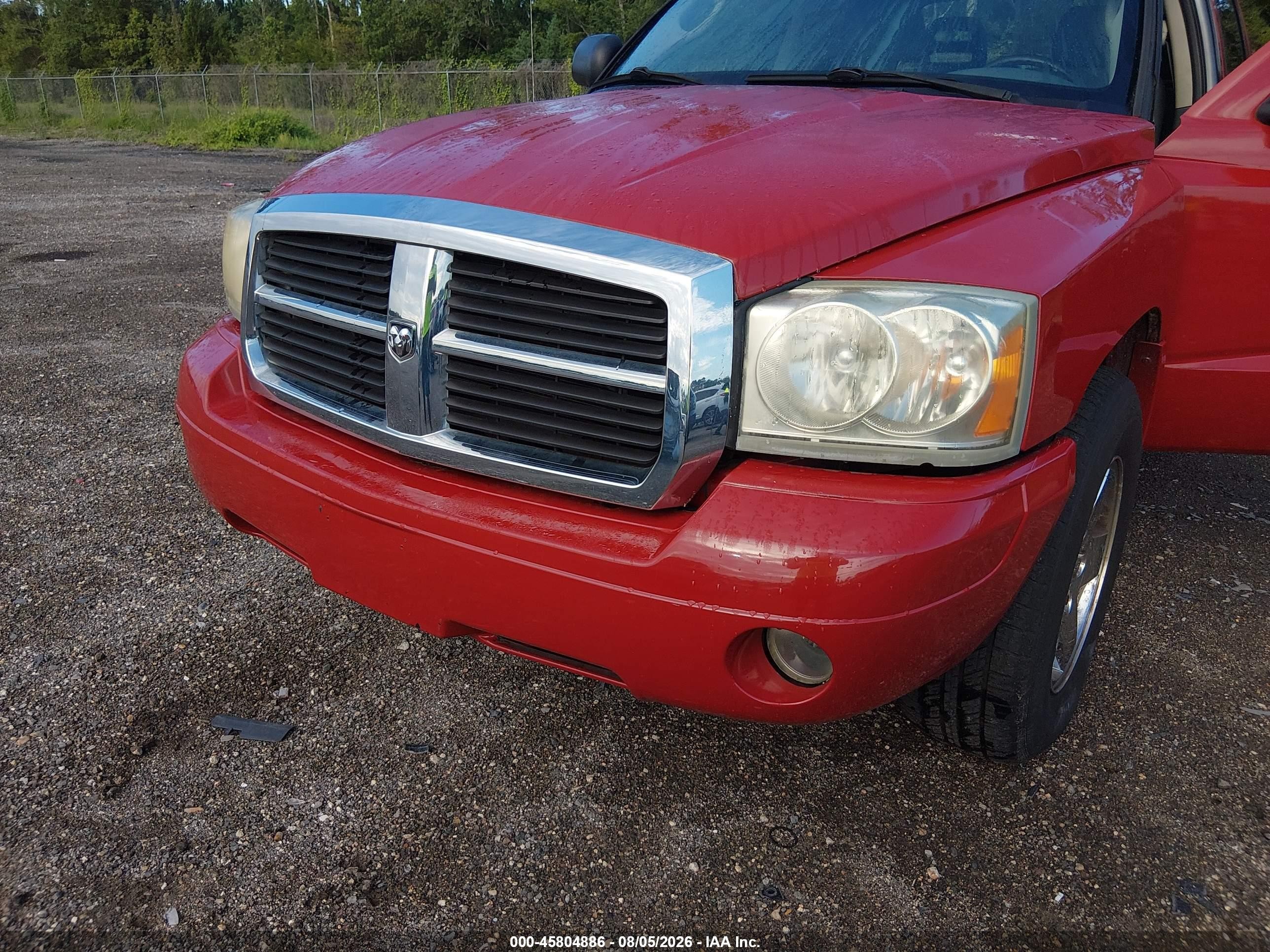 2005 Dodge Dakota Slt Red vin: 1D7HW48N45S195093