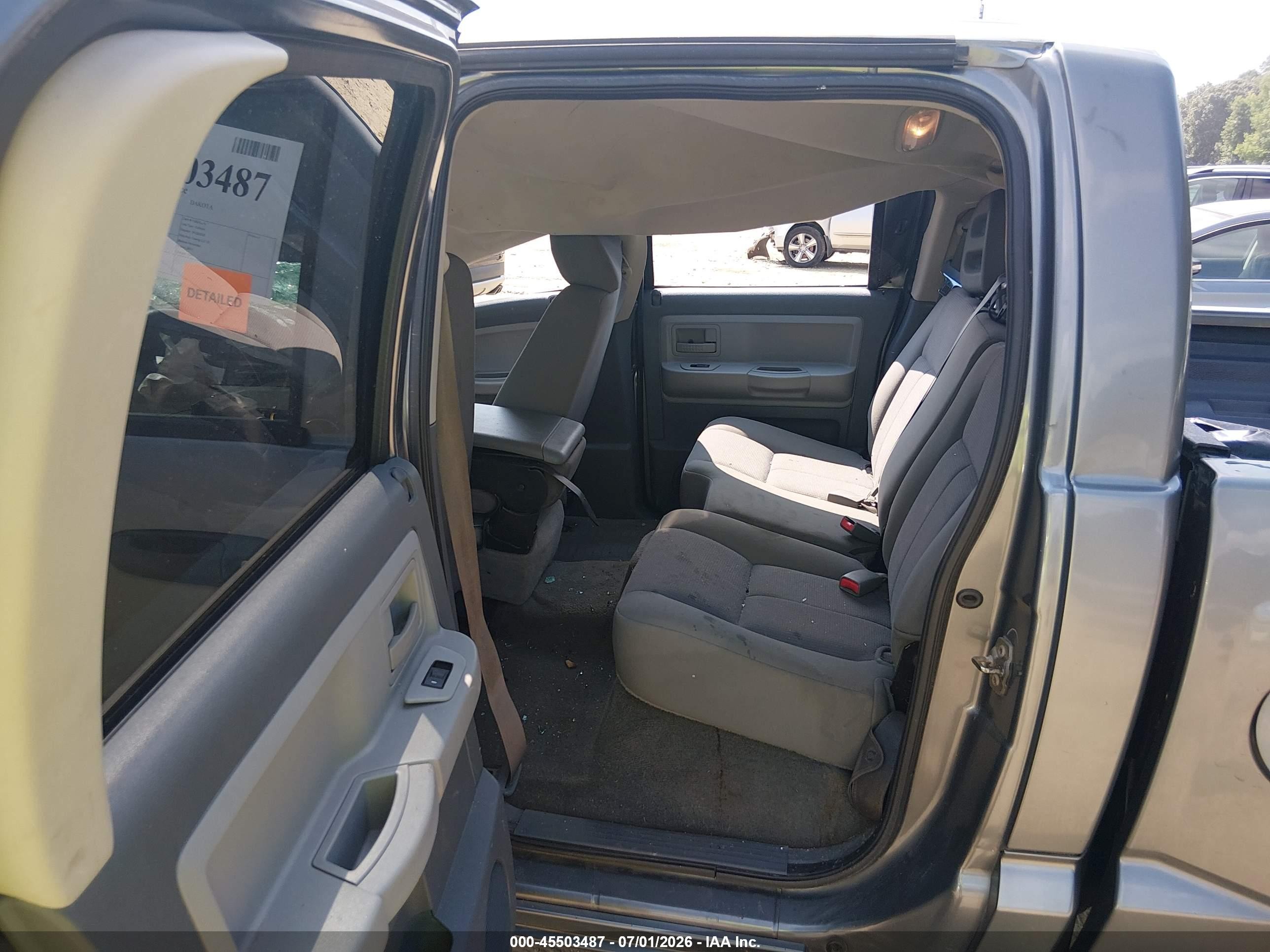2006 Dodge Dakota Slt Gray vin: 1D7HW48N46S507463