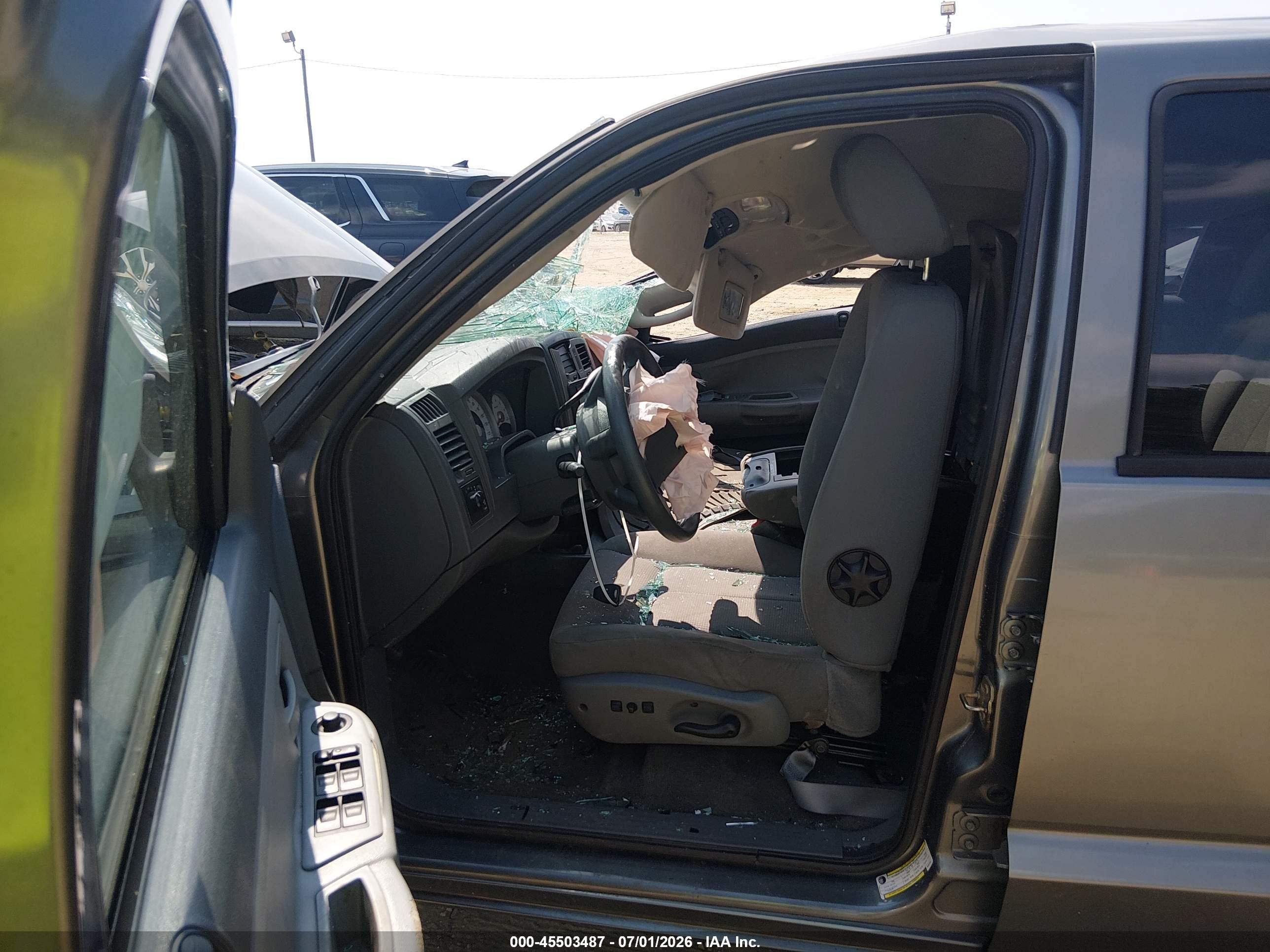 2006 Dodge Dakota Slt Gray vin: 1D7HW48N46S507463