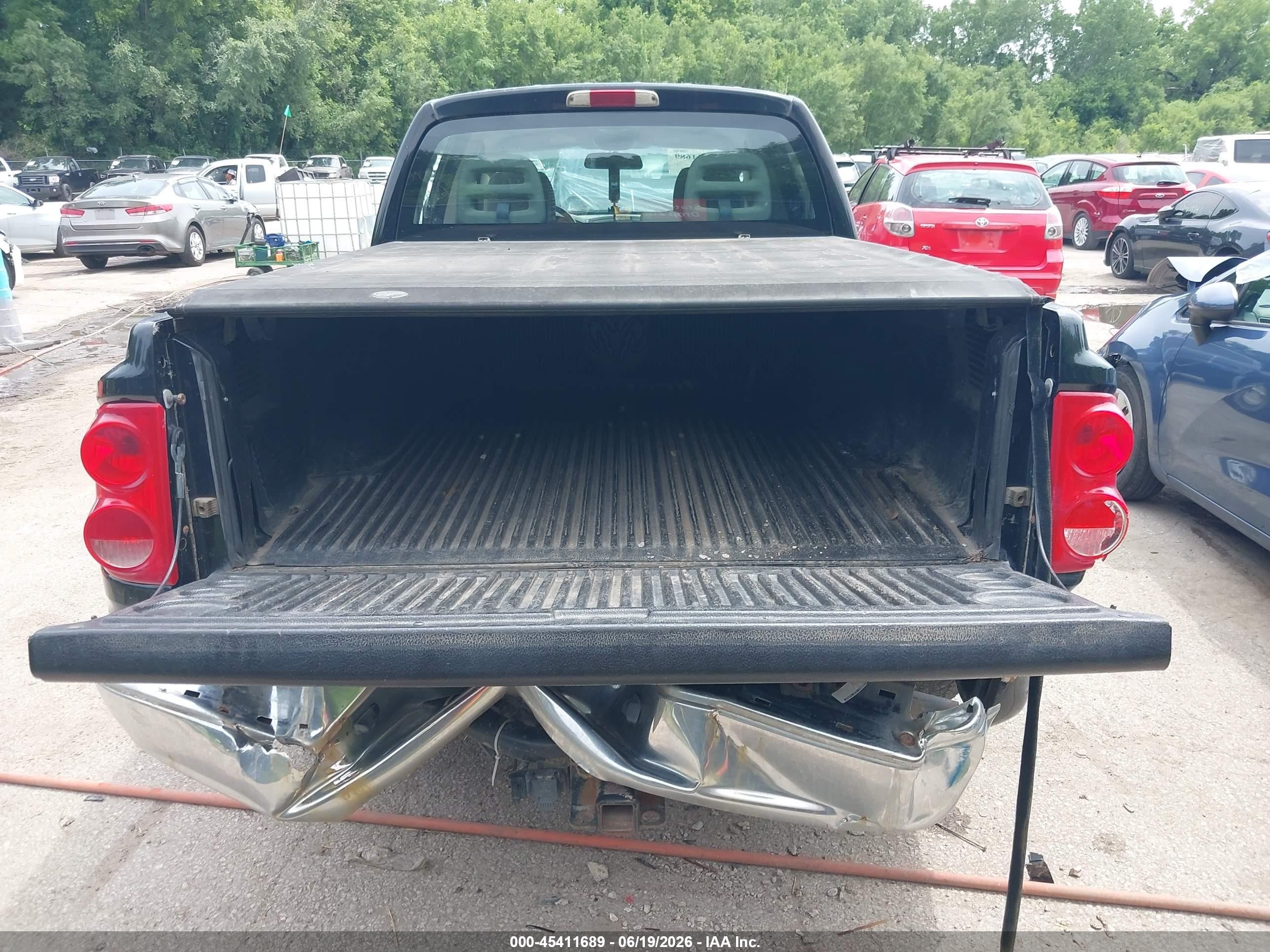 2006 Dodge Dakota Slt Черный vin: 1D7HW48N46S534324