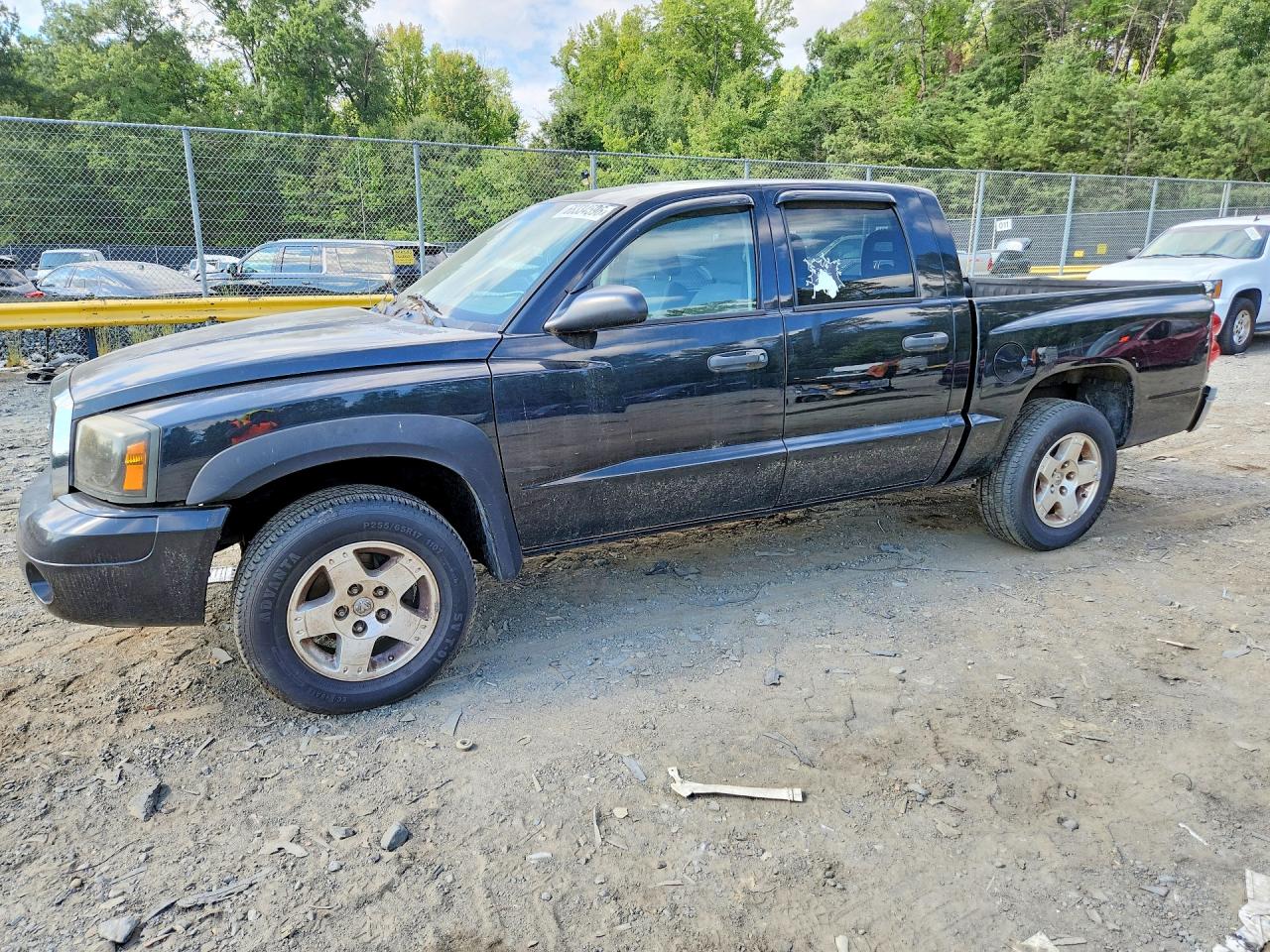 2006 Dodge Dakota Quad Slt Black vin: 1D7HW48N46S645410