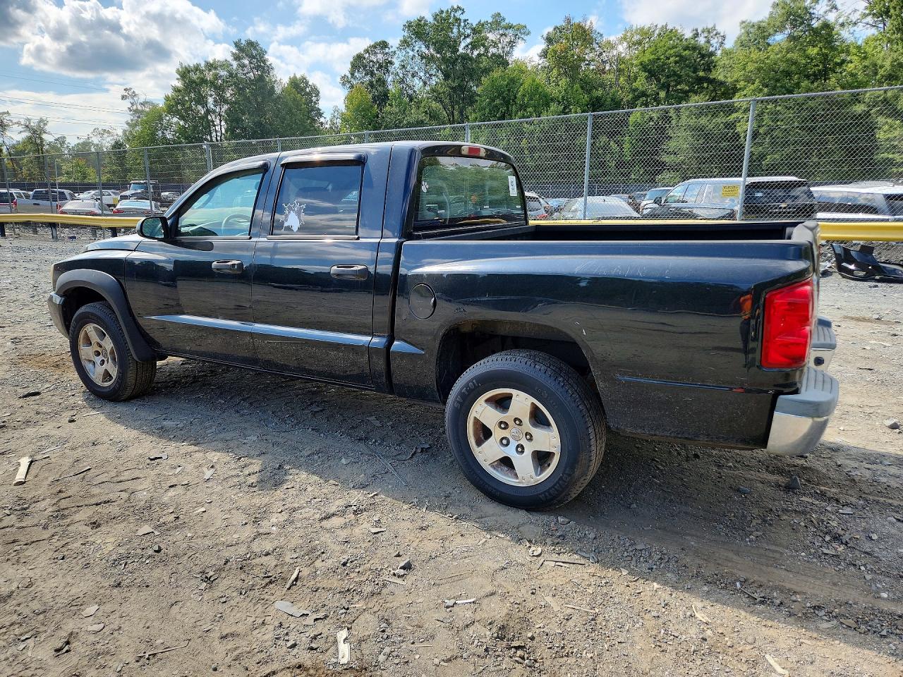 2006 Dodge Dakota Quad Slt Black vin: 1D7HW48N46S645410