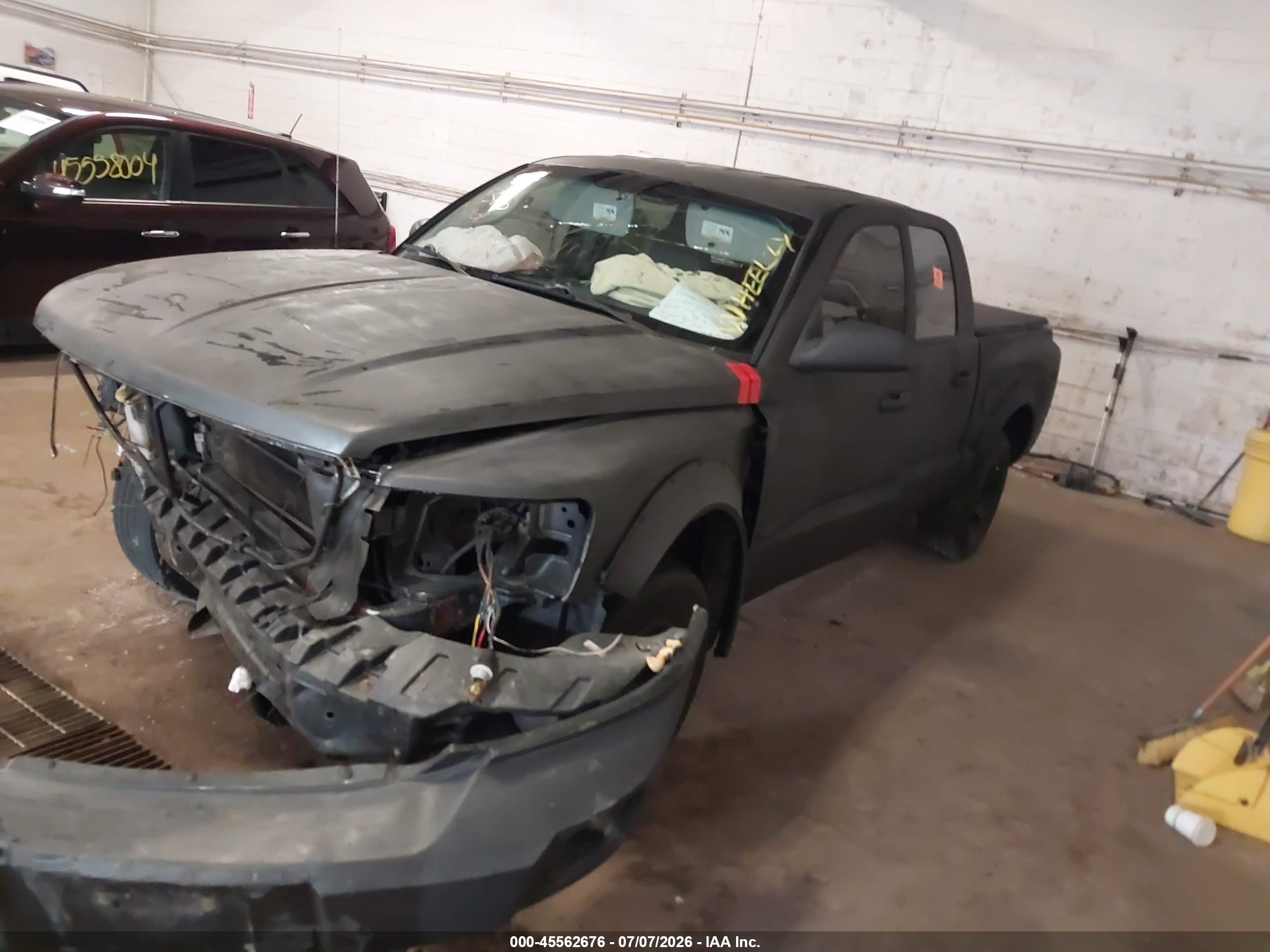 2008 Dodge Dakota Slt Black vin: 1D7HW48N48S567987