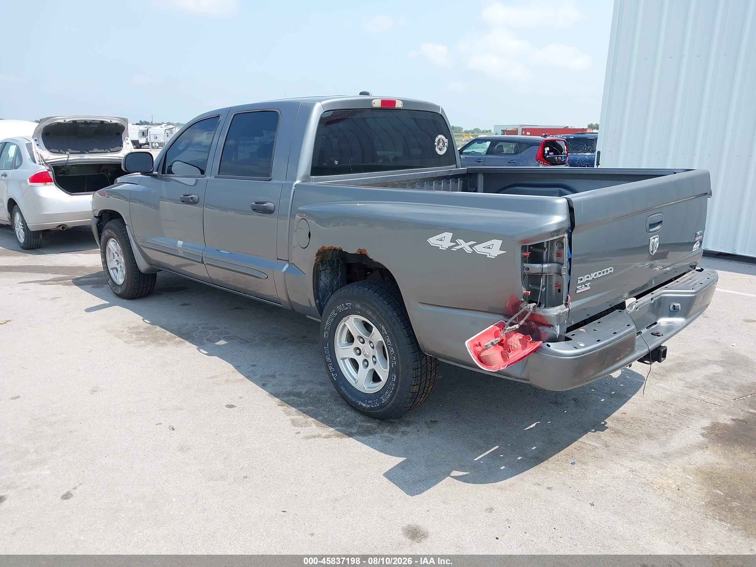 2005 Dodge Dakota Slt Gray vin: 1D7HW48N55S150213