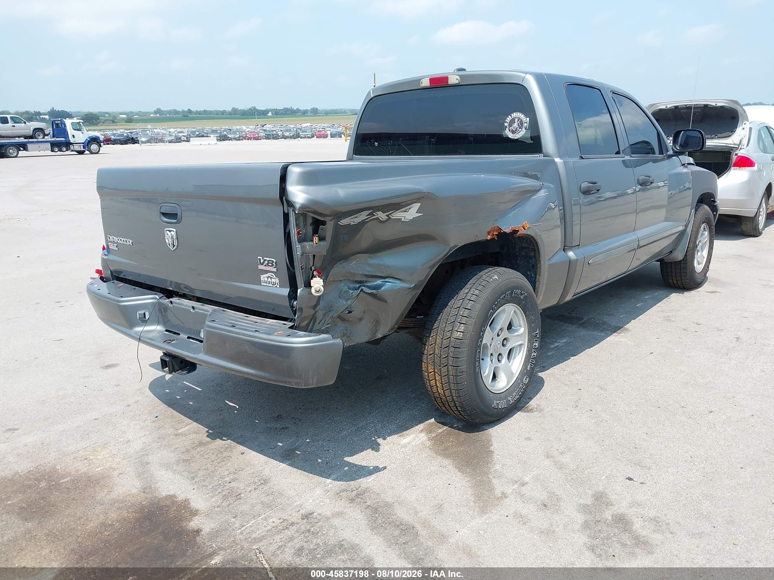 2005 Dodge Dakota Slt Gray vin: 1D7HW48N55S150213