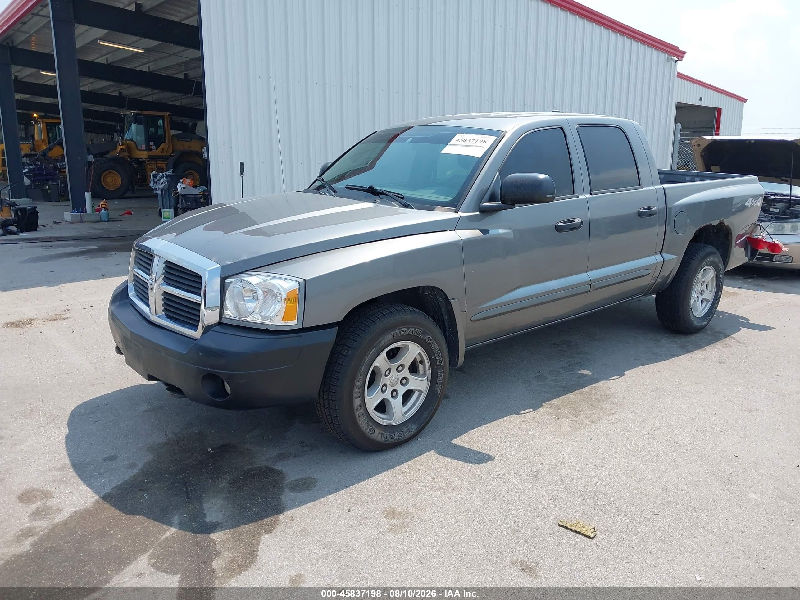 2005 Dodge Dakota Slt Gray vin: 1D7HW48N55S150213