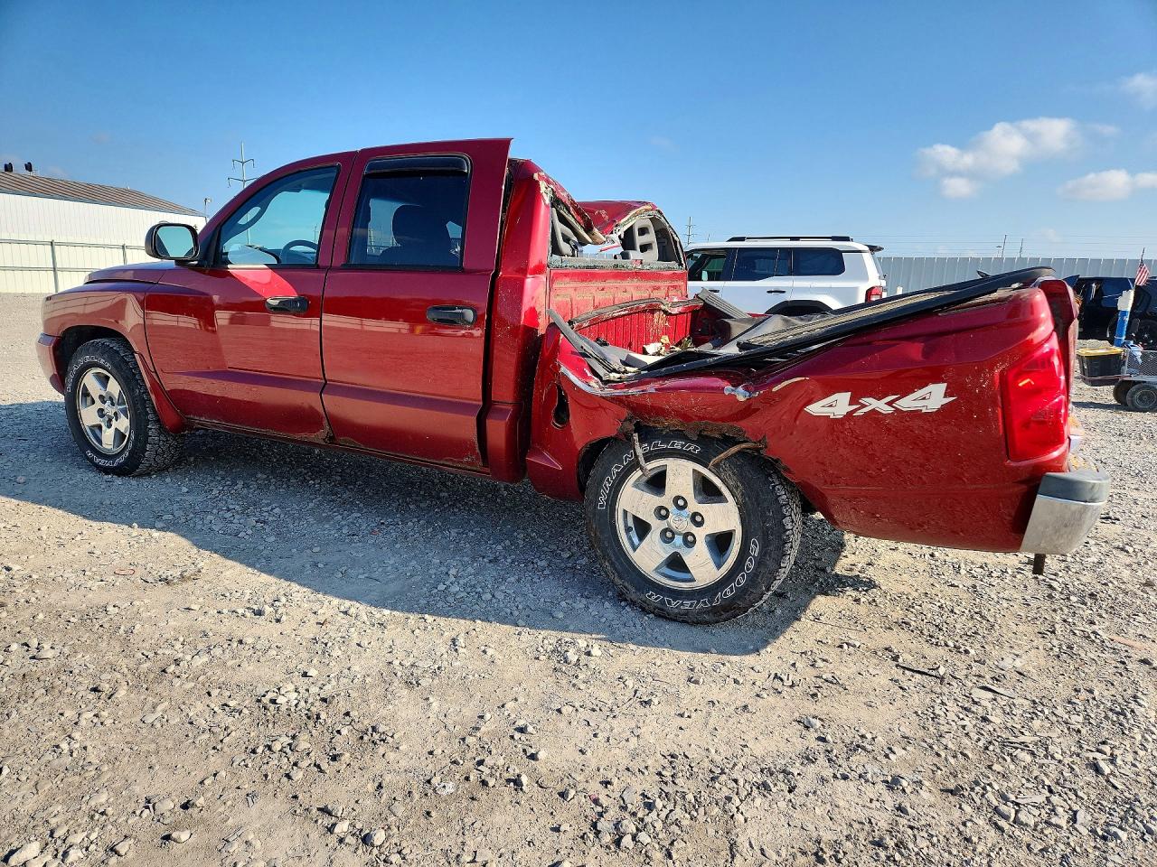 2006 Dodge Dakota Quad Slt Red vin: 1D7HW48N56S508265