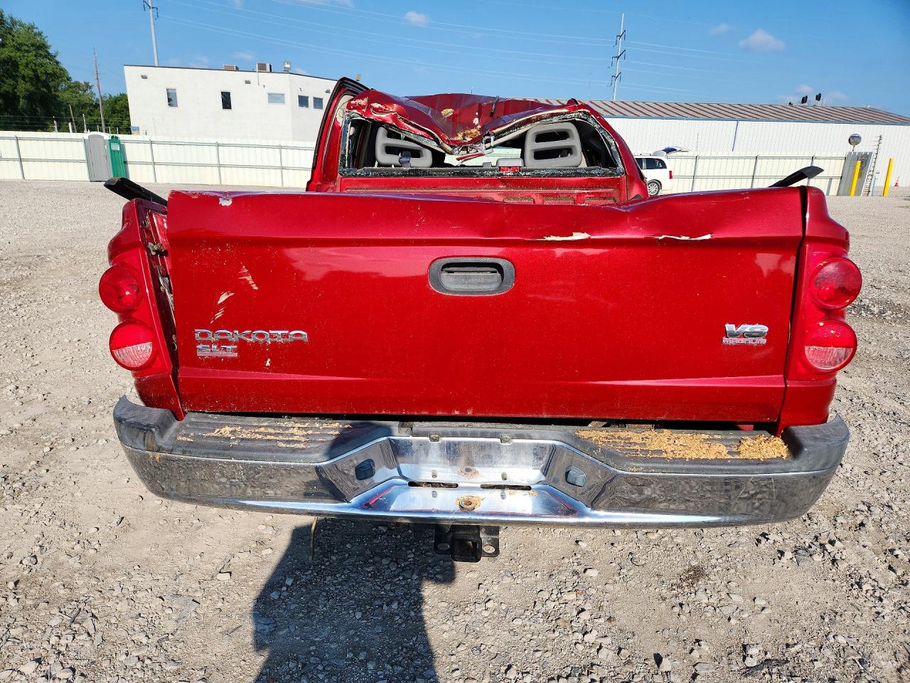 2006 Dodge Dakota Quad Slt Red vin: 1D7HW48N56S508265