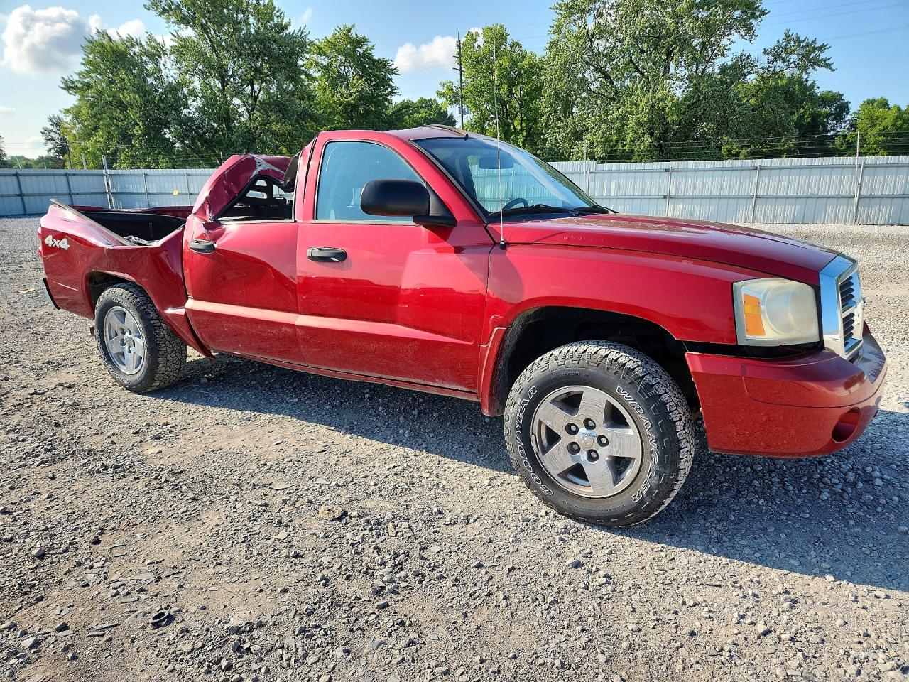 2006 Dodge Dakota Quad Slt Red vin: 1D7HW48N56S508265