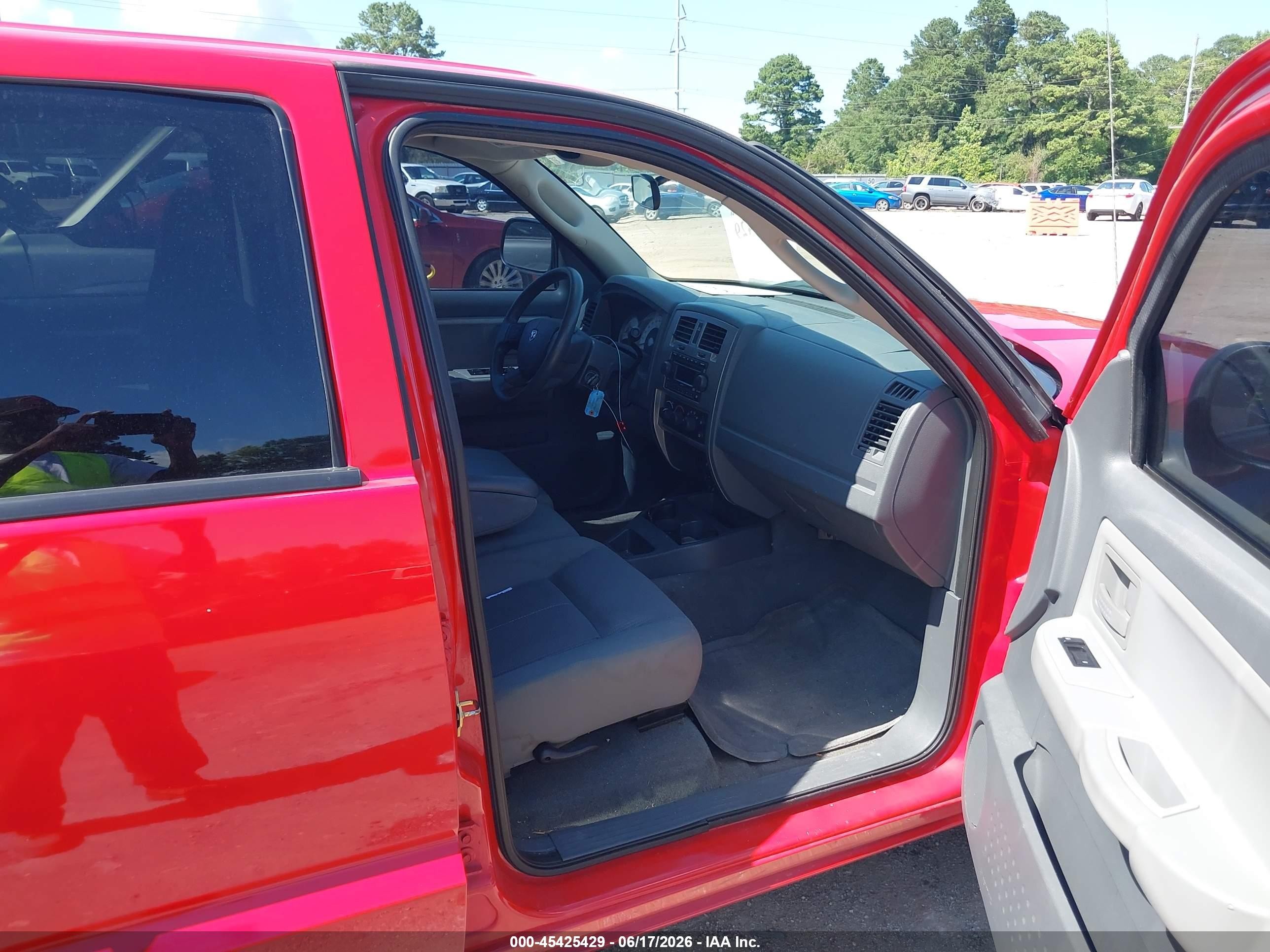 2006 Dodge Dakota Slt Red vin: 1D7HW48N56S669165