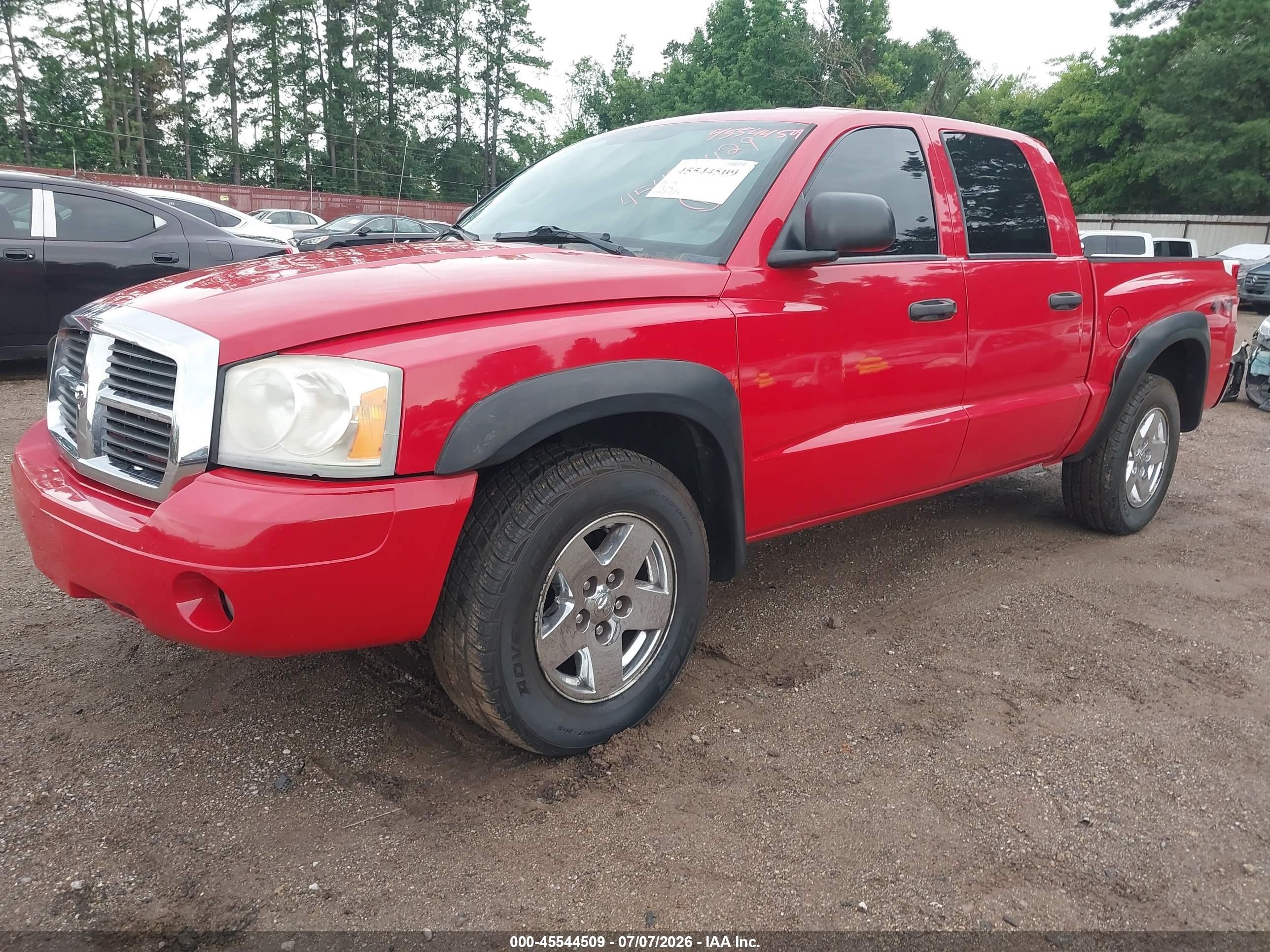 2006 Dodge Dakota Slt Red vin: 1D7HW48N56S669165