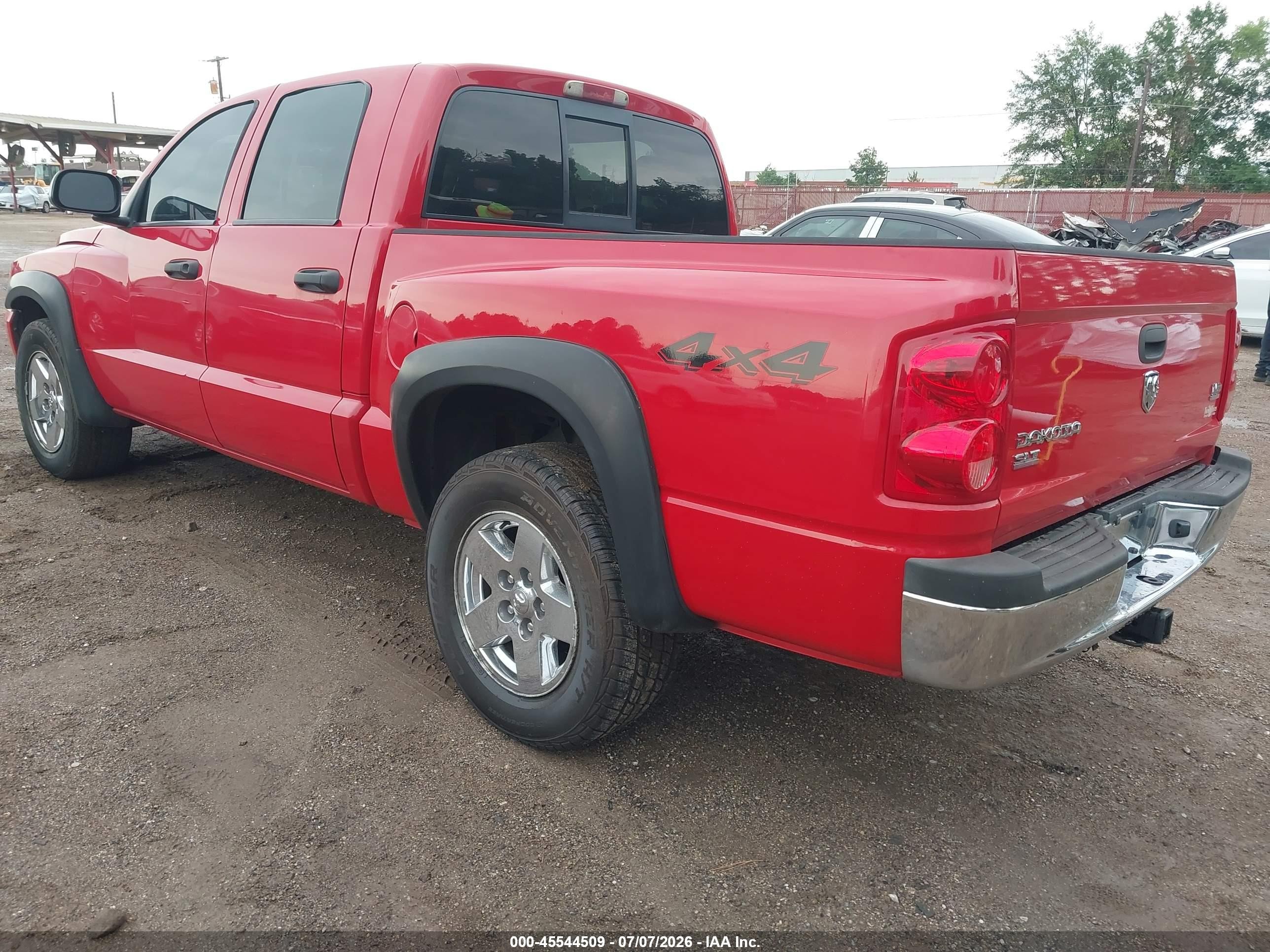 2006 Dodge Dakota Slt Red vin: 1D7HW48N56S669165