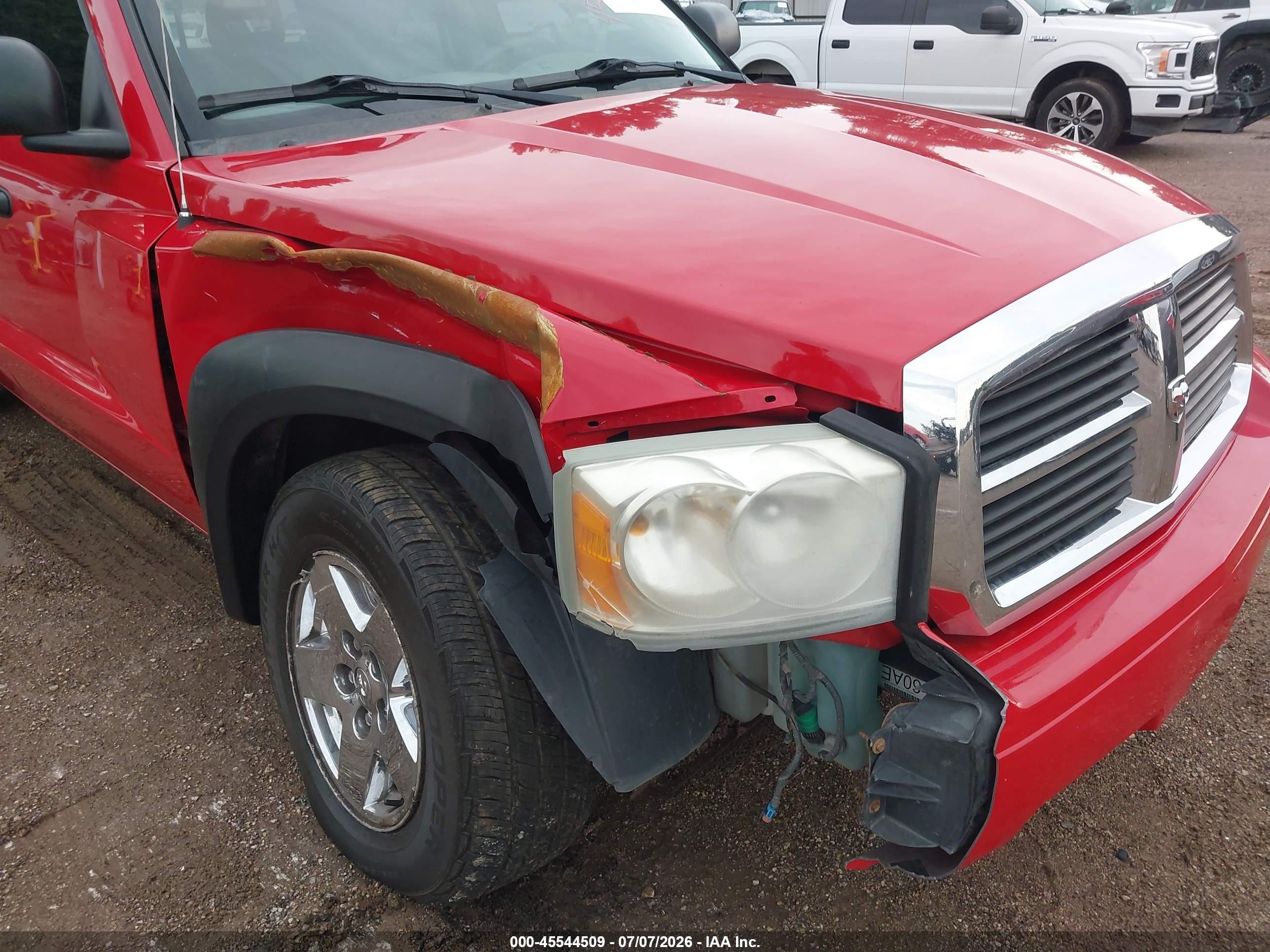 2006 Dodge Dakota Slt Red vin: 1D7HW48N56S669165