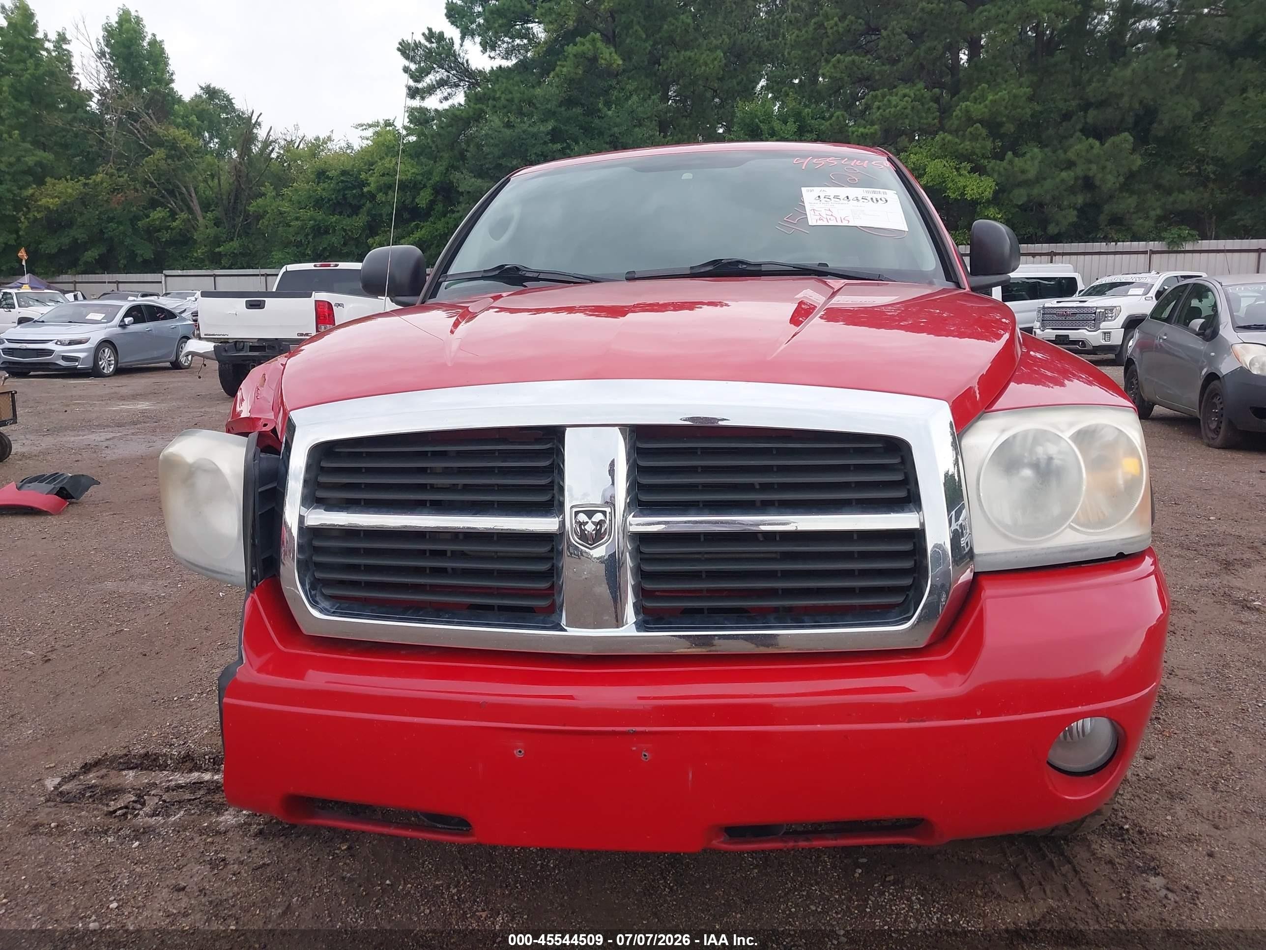 2006 Dodge Dakota Slt Red vin: 1D7HW48N56S669165