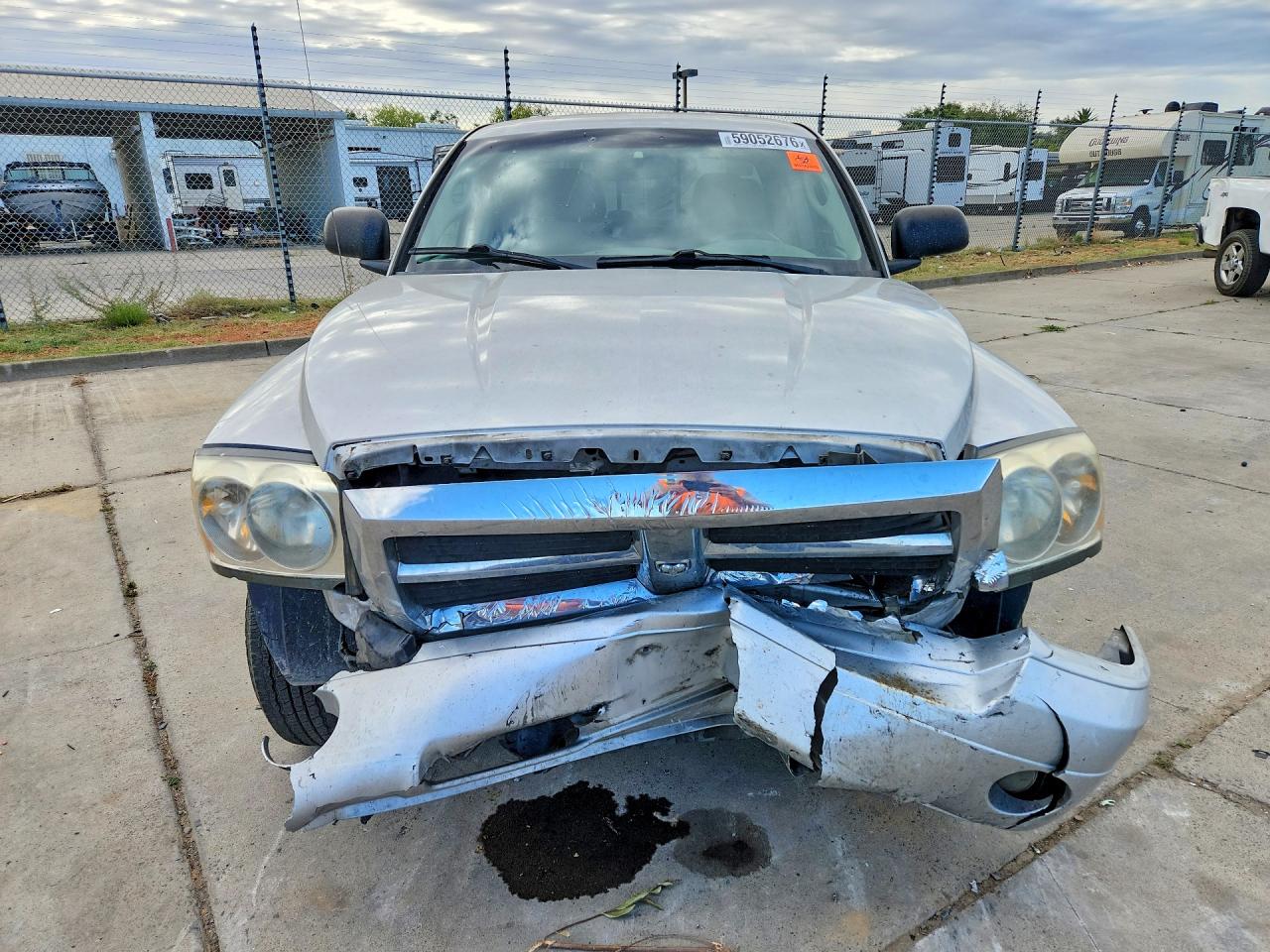 2006 Dodge Dakota Quad Slt Silver vin: 1D7HW48N56S704237