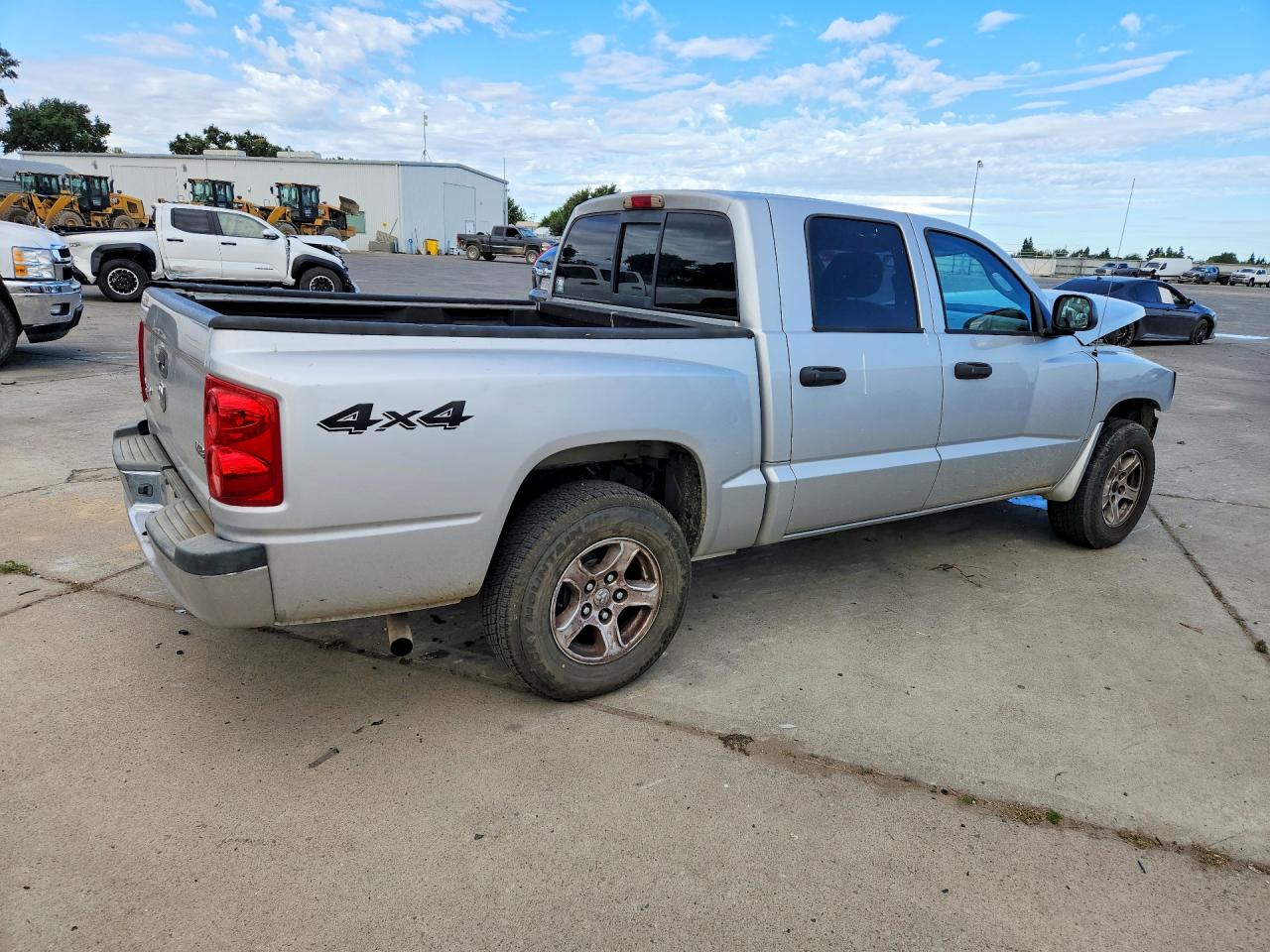 2006 Dodge Dakota Quad Slt Silver vin: 1D7HW48N56S704237