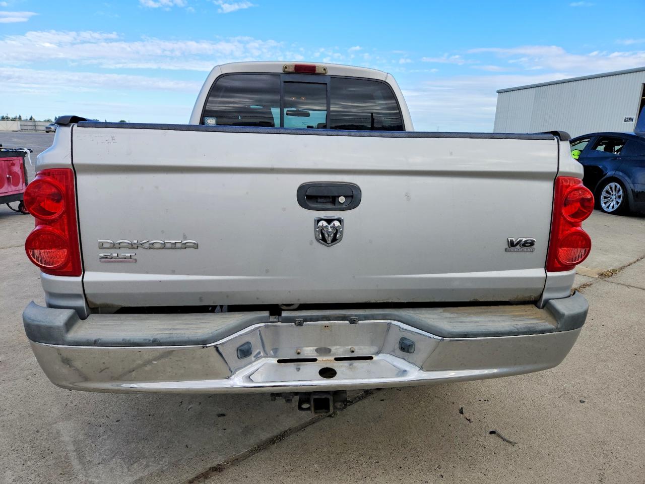 2006 Dodge Dakota Quad Slt Silver vin: 1D7HW48N56S704237