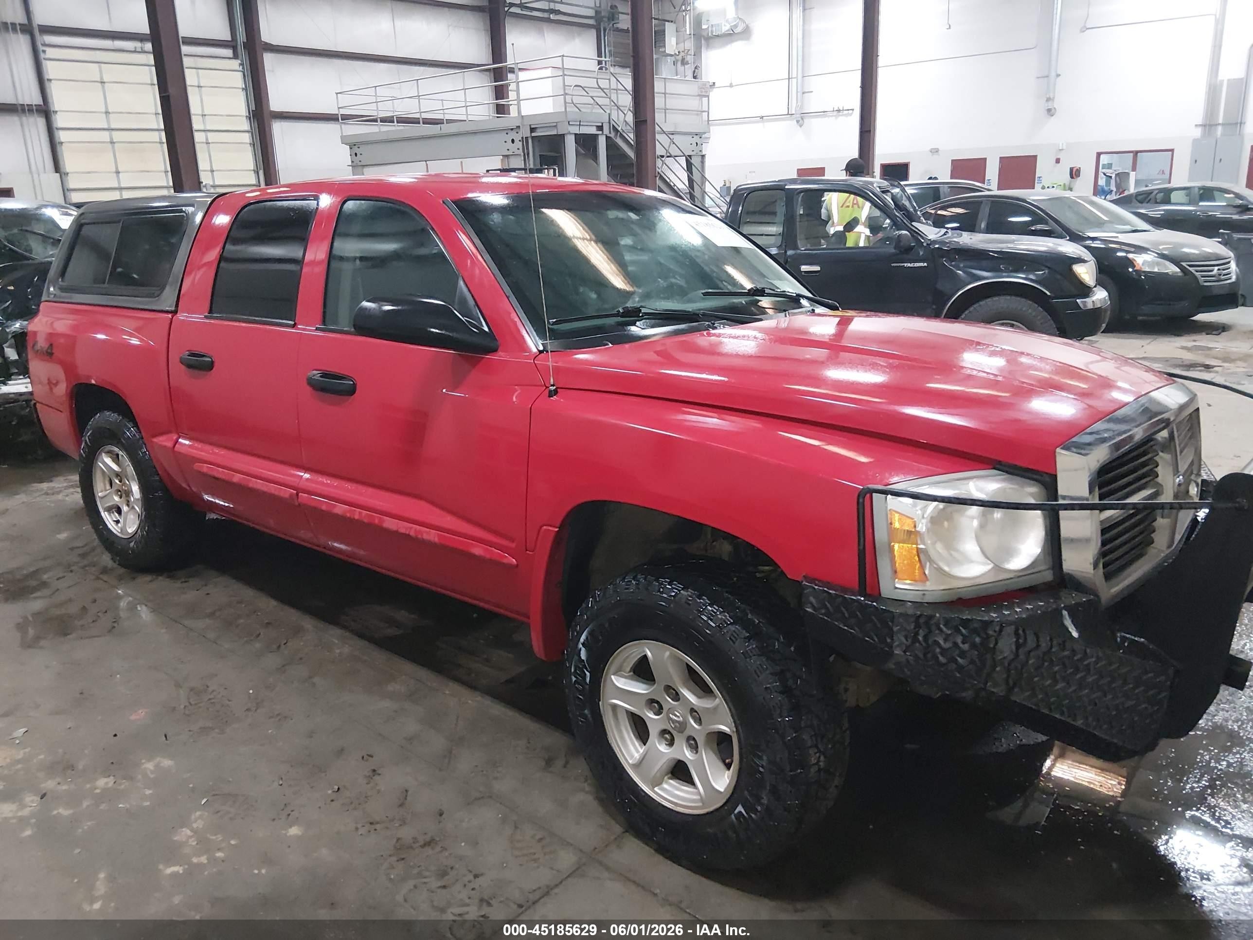 2006 Dodge Dakota Slt Red vin: 1D7HW48N66S502863