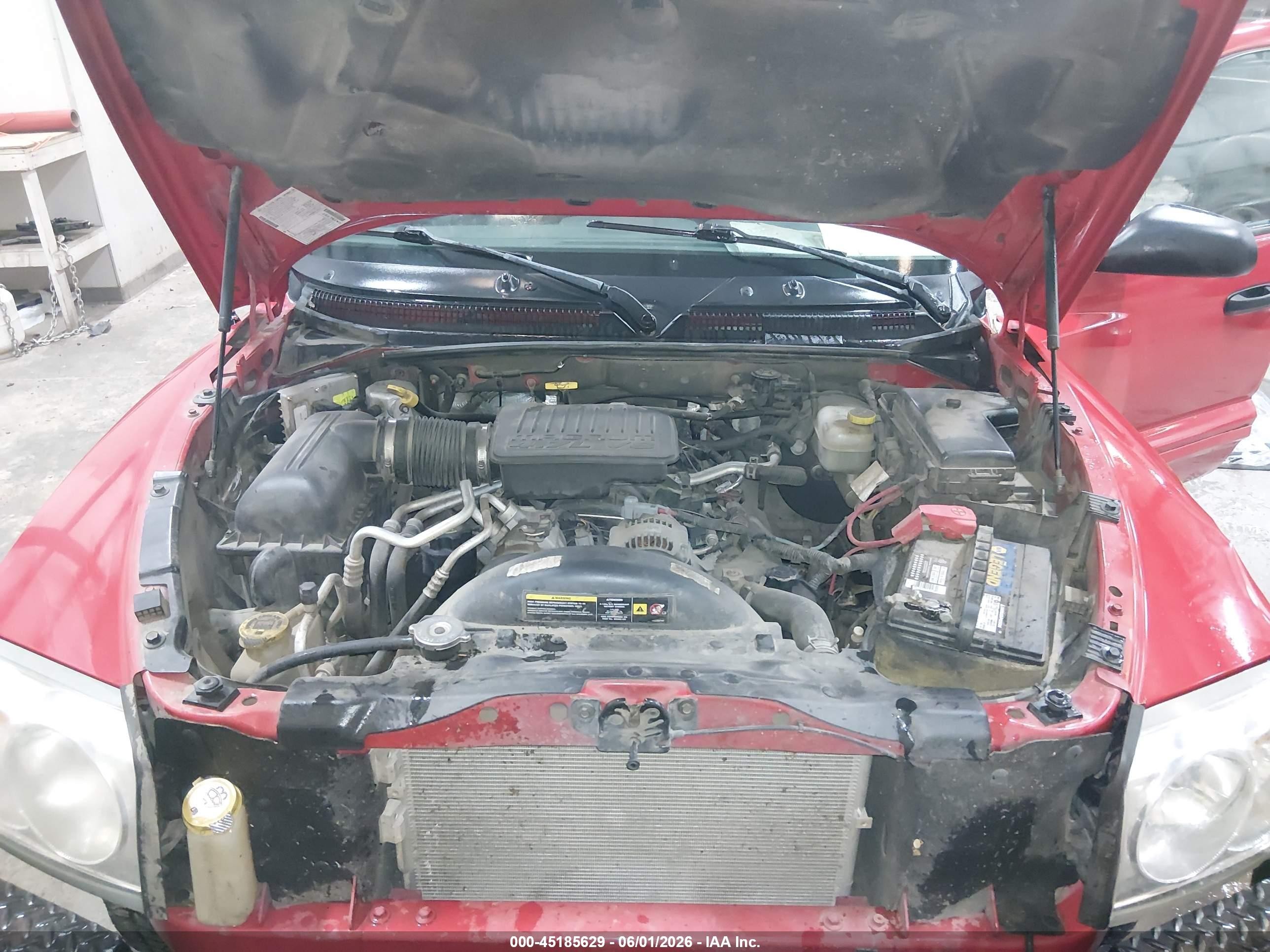 2006 Dodge Dakota Slt Red vin: 1D7HW48N66S502863