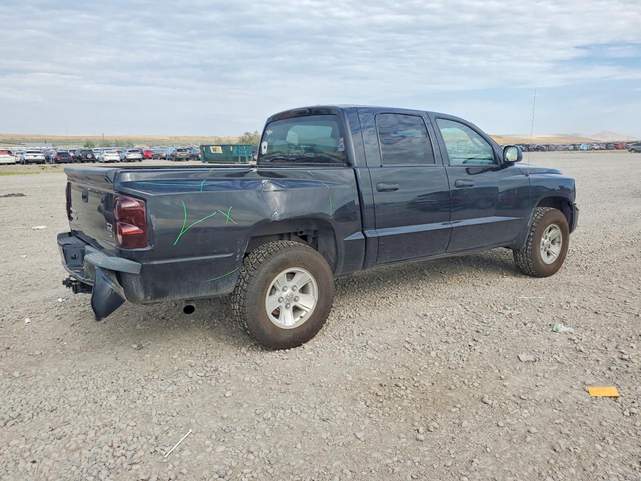 2008 Dodge Dakota Quad Slt Black vin: 1D7HW48N68S626487