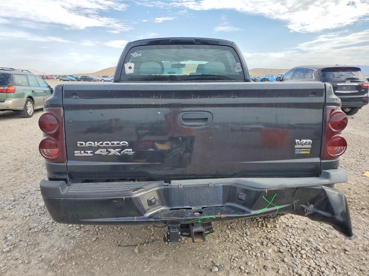 2008 Dodge Dakota Quad Slt Black vin: 1D7HW48N68S626487