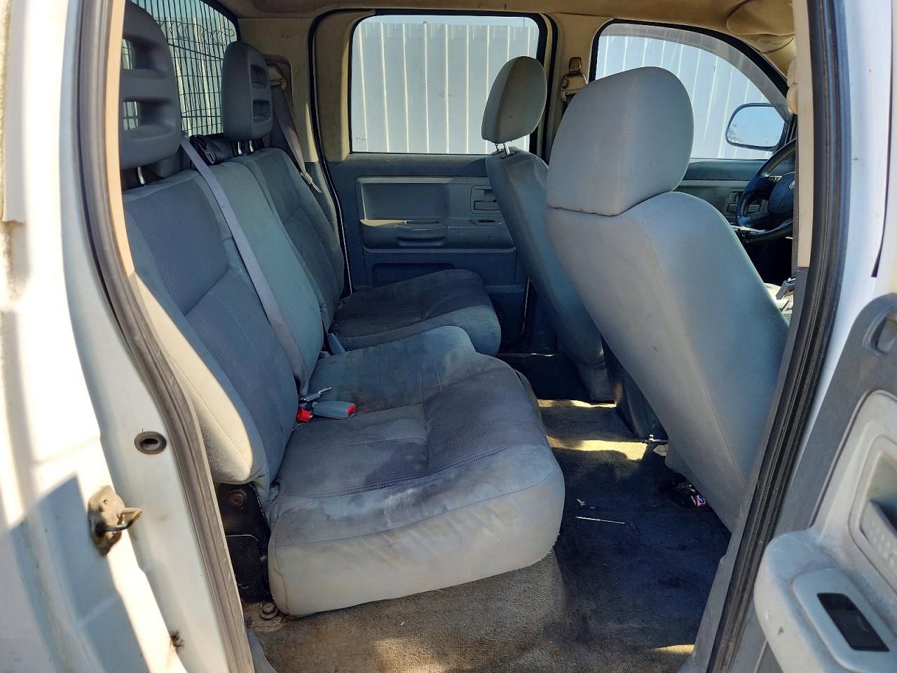 2005 Dodge Dakota Quad Slt White vin: 1D7HW48N85S199955