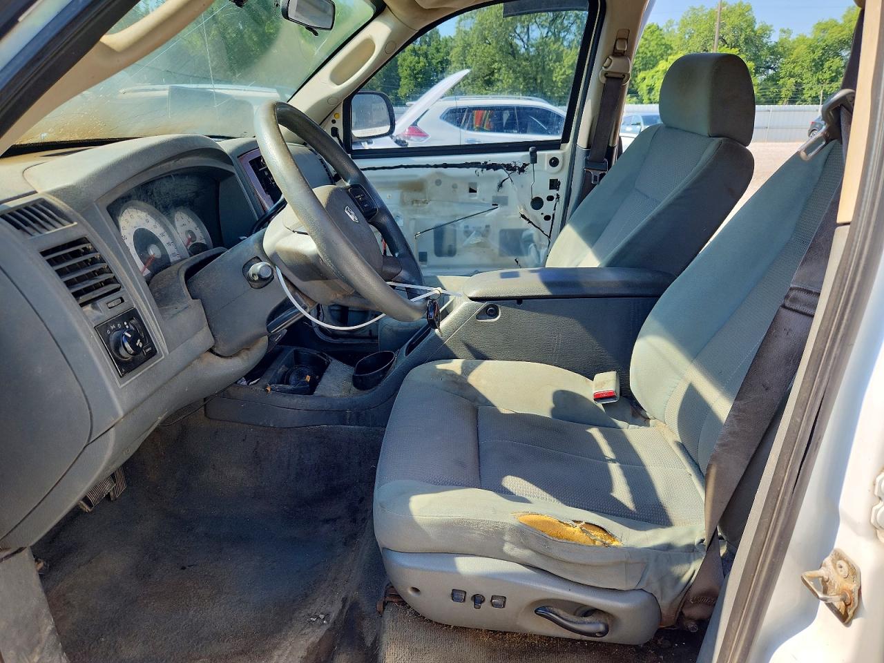 2005 Dodge Dakota Quad Slt White vin: 1D7HW48N85S199955