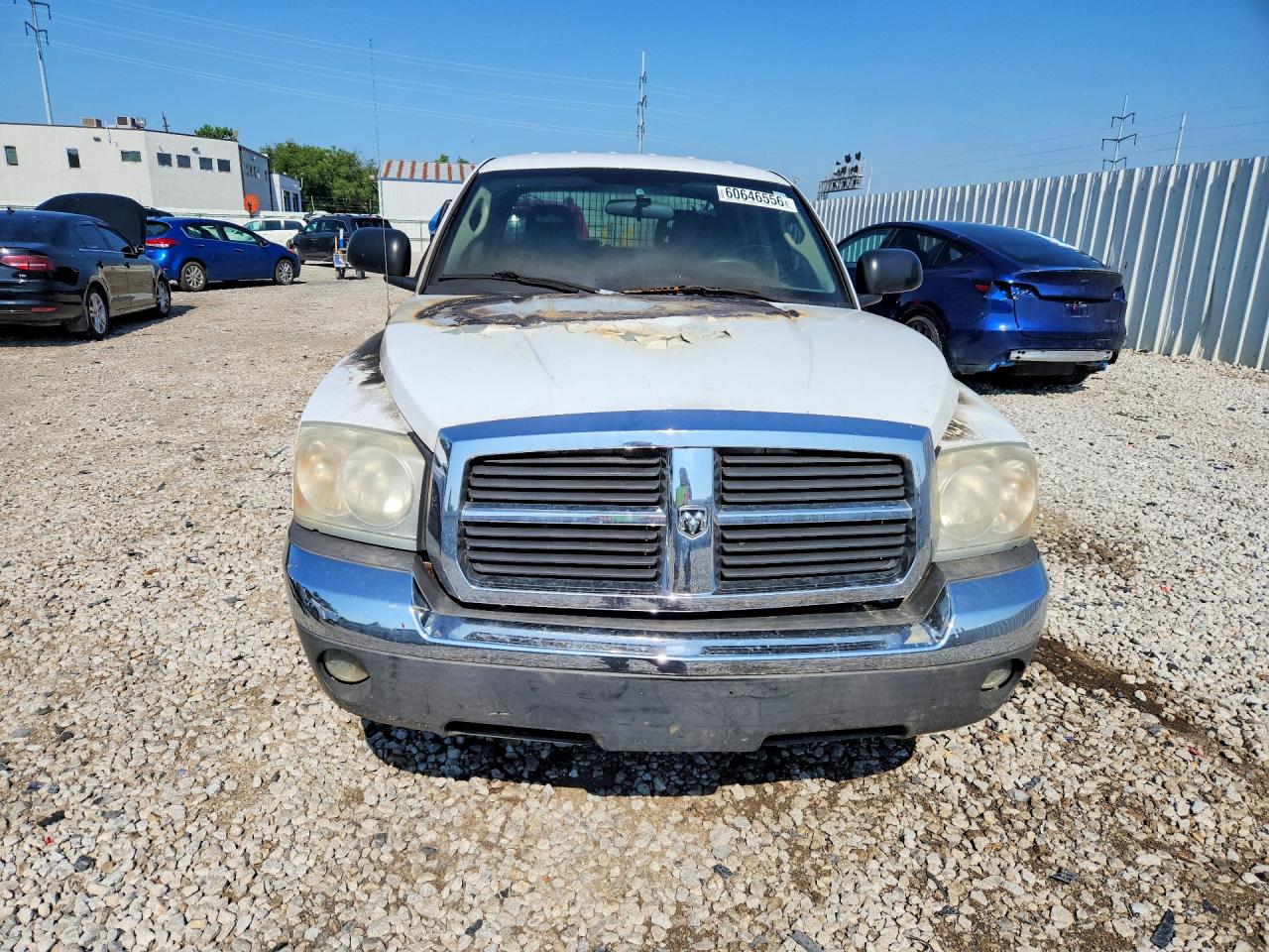 2005 Dodge Dakota Quad Slt White vin: 1D7HW48N85S199955