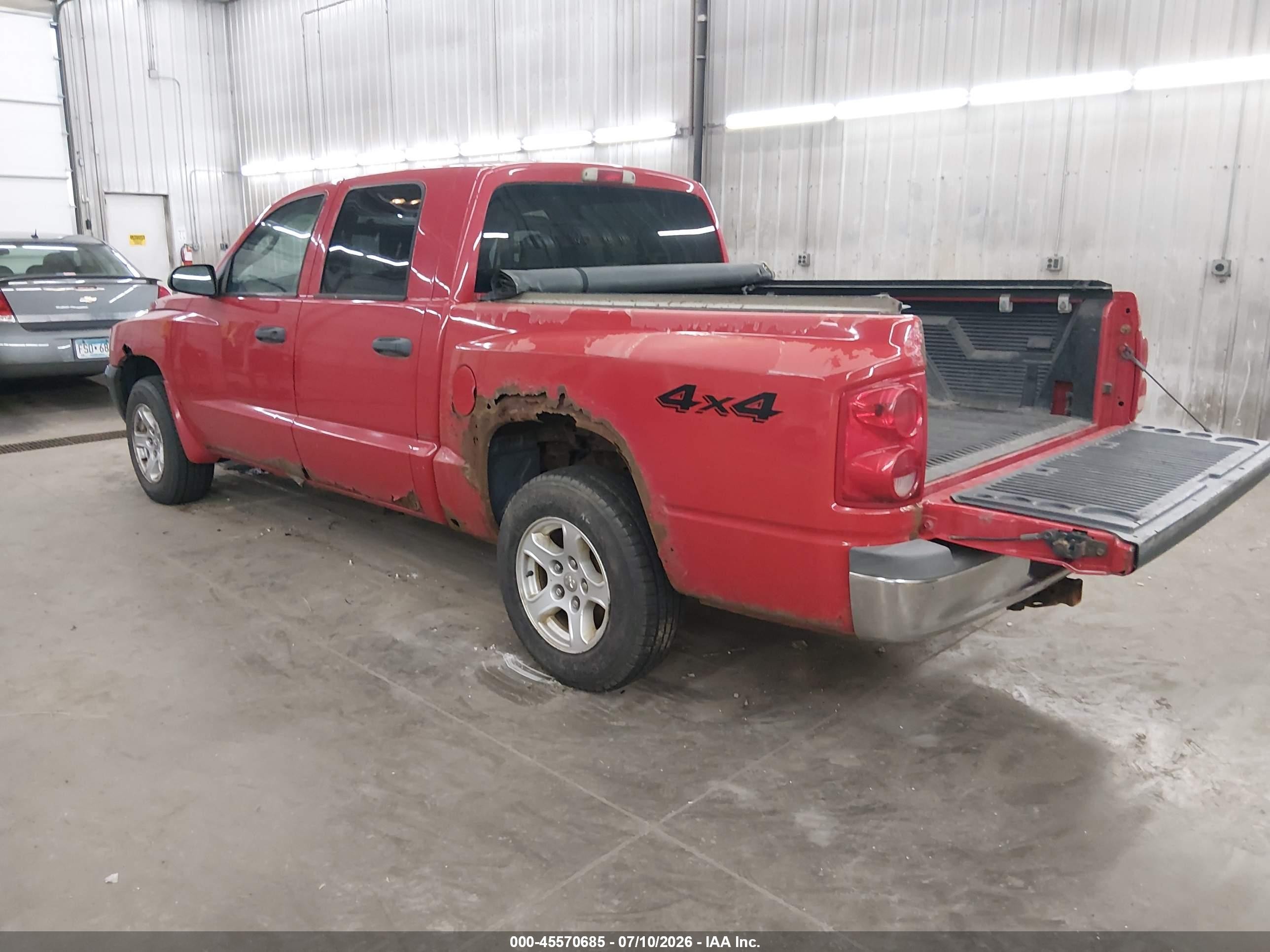 2005 Dodge Dakota Slt Red vin: 1D7HW48N85S245686