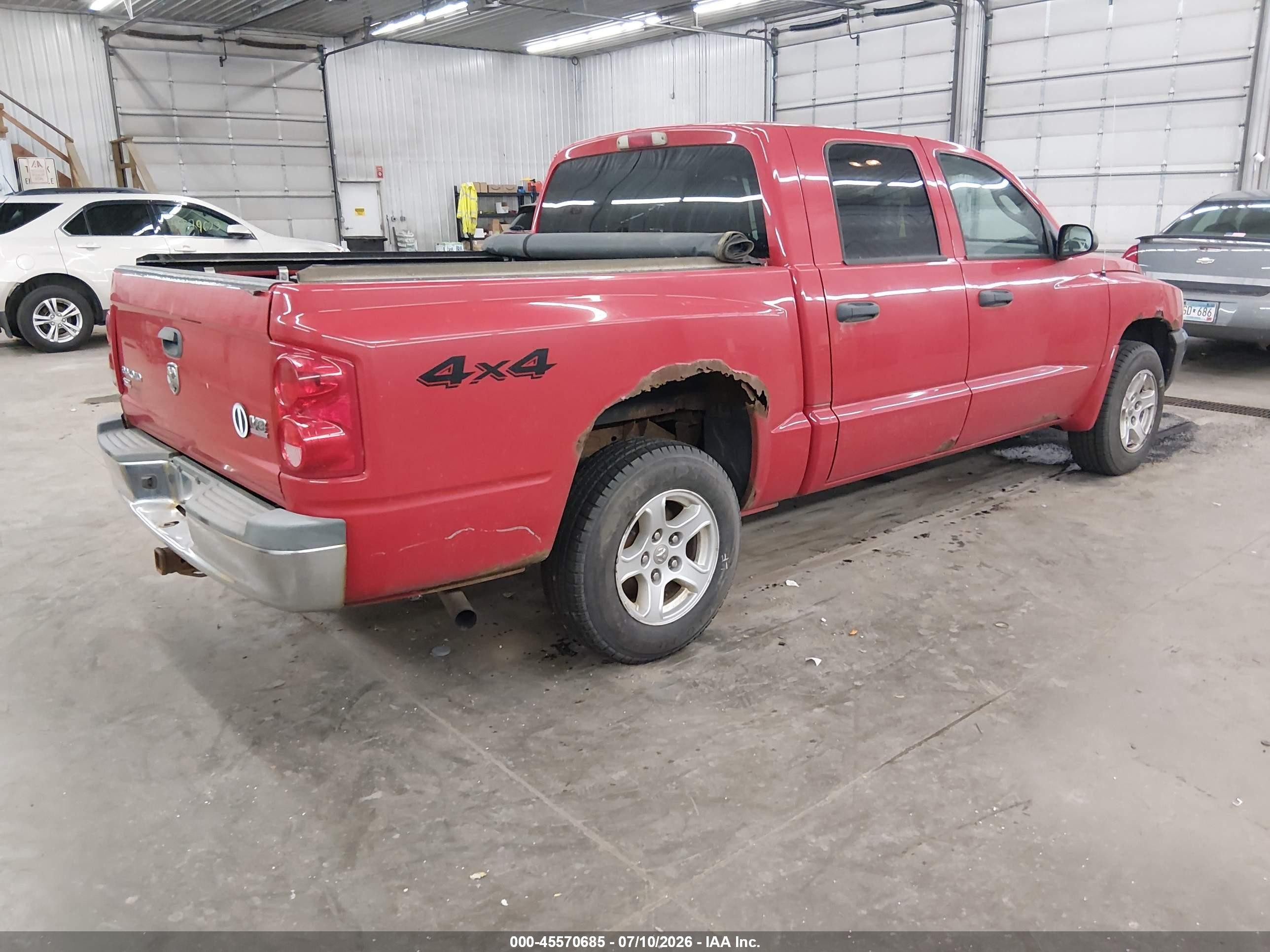 2005 Dodge Dakota Slt Red vin: 1D7HW48N85S245686