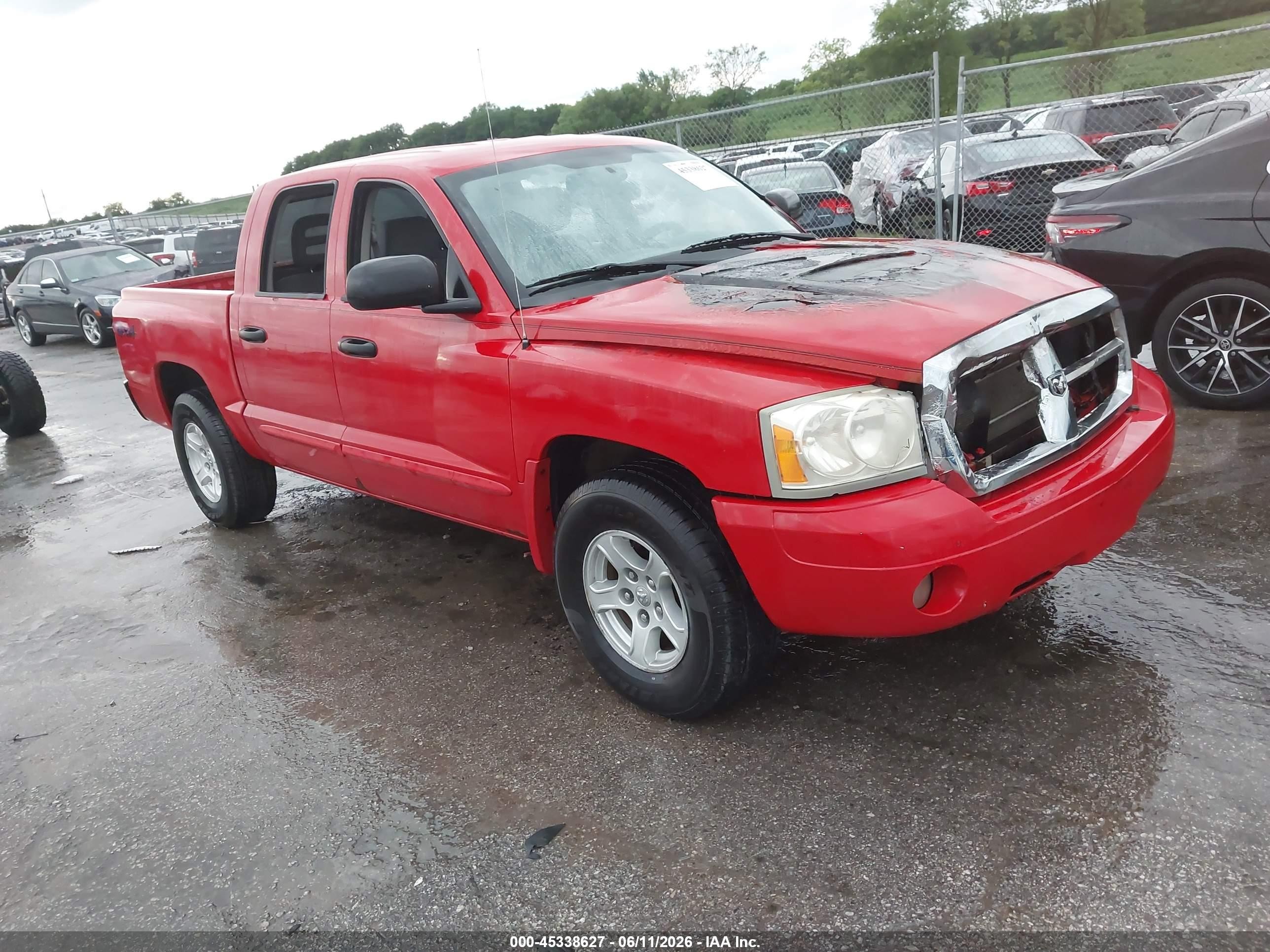2005 Dodge Dakota Slt Red vin: 1D7HW48N85S254596