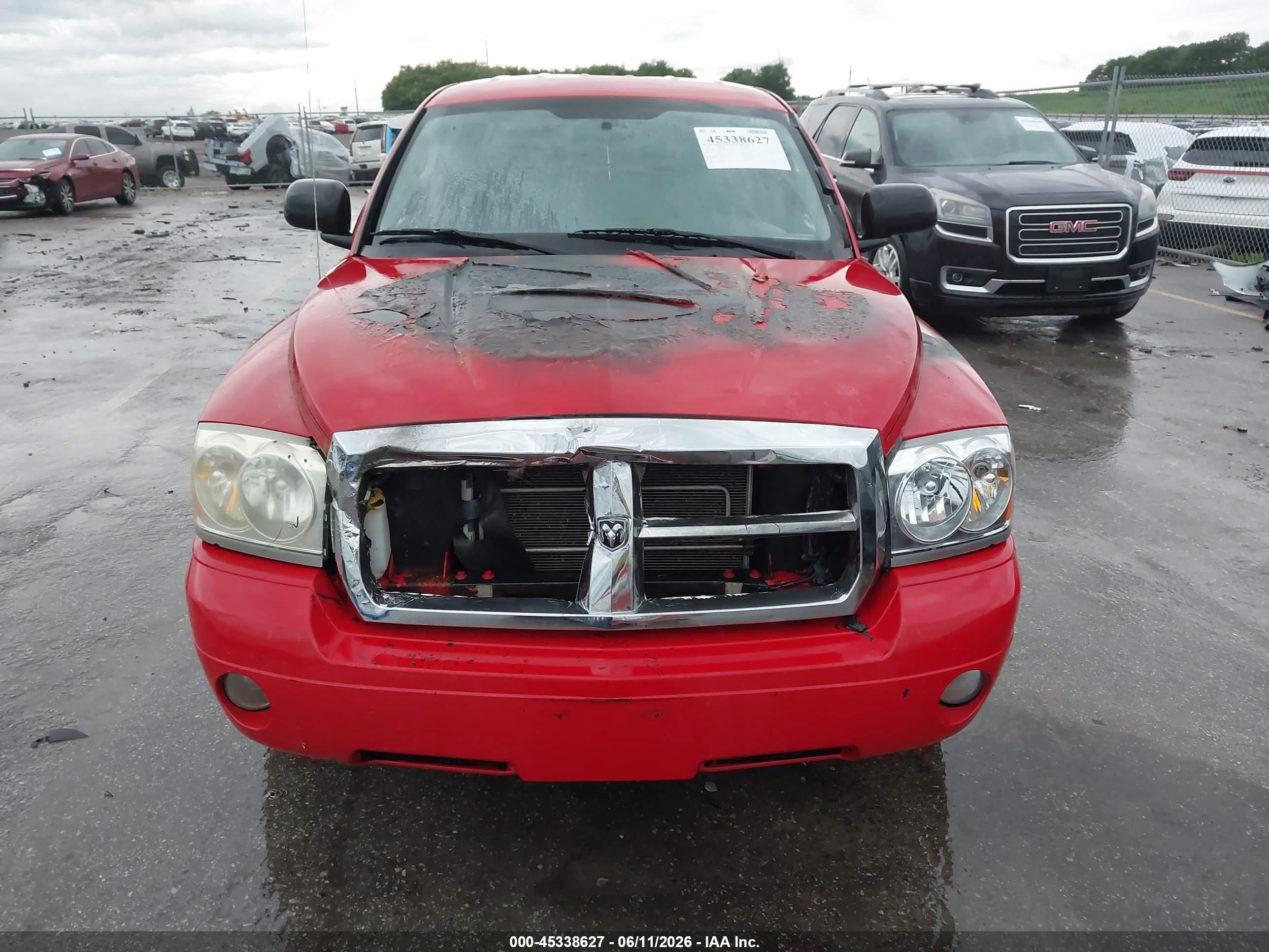 2005 Dodge Dakota Slt Красный vin: 1D7HW48N85S254596