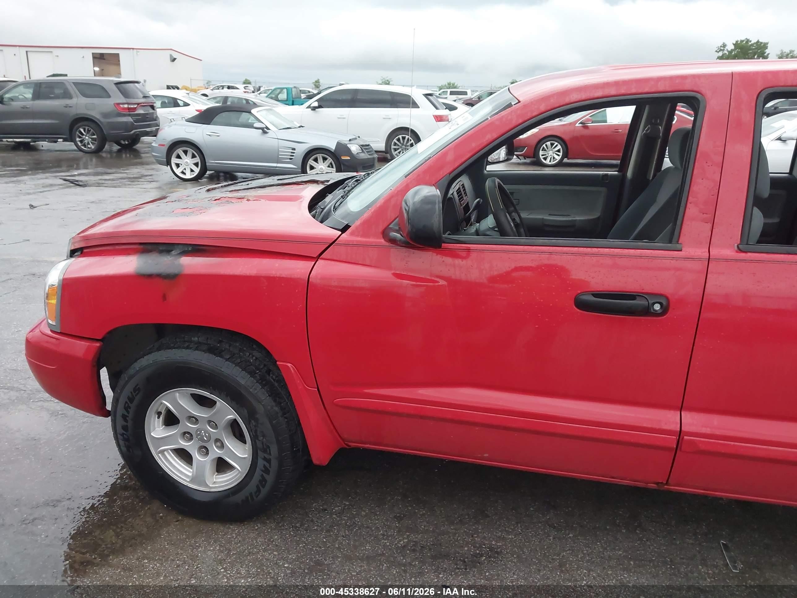 2005 Dodge Dakota Slt Красный vin: 1D7HW48N85S254596