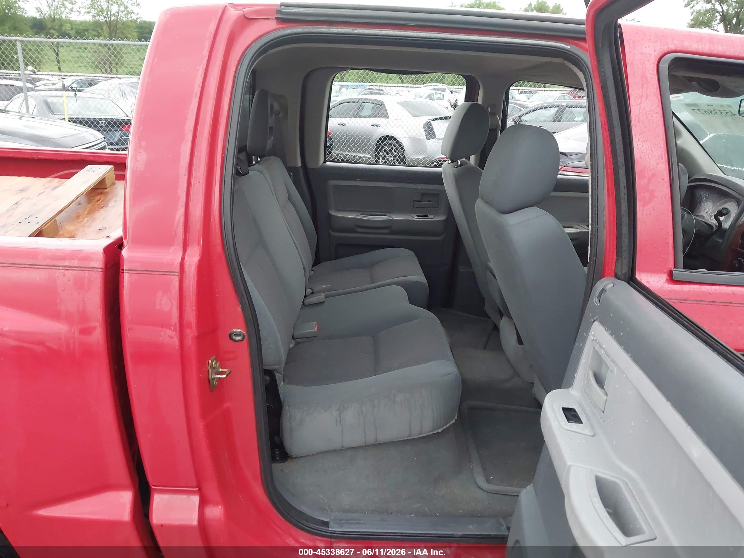 2005 Dodge Dakota Slt Красный vin: 1D7HW48N85S254596