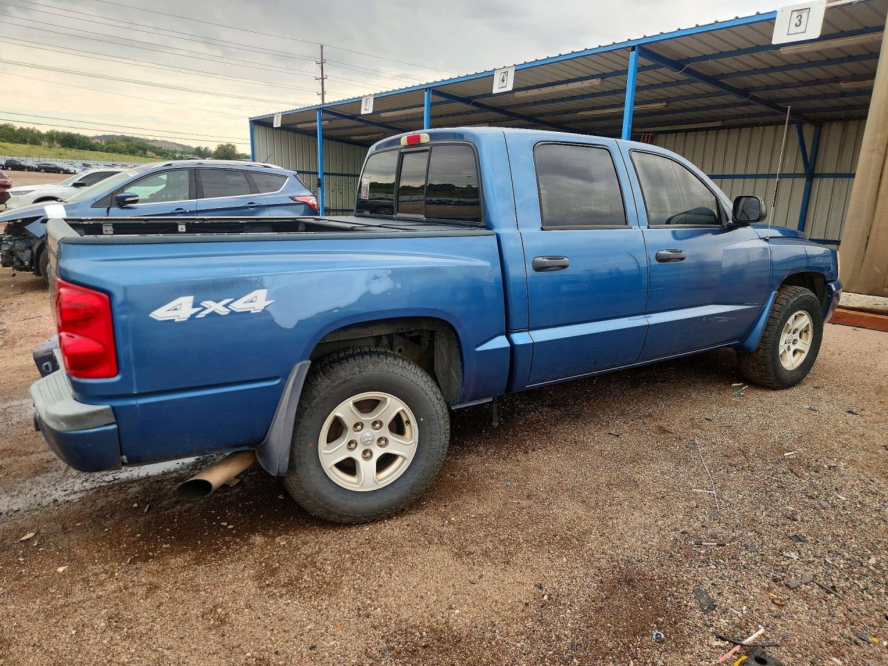 2005 Dodge Dakota Quad Slt Blue vin: 1D7HW48N85S345884