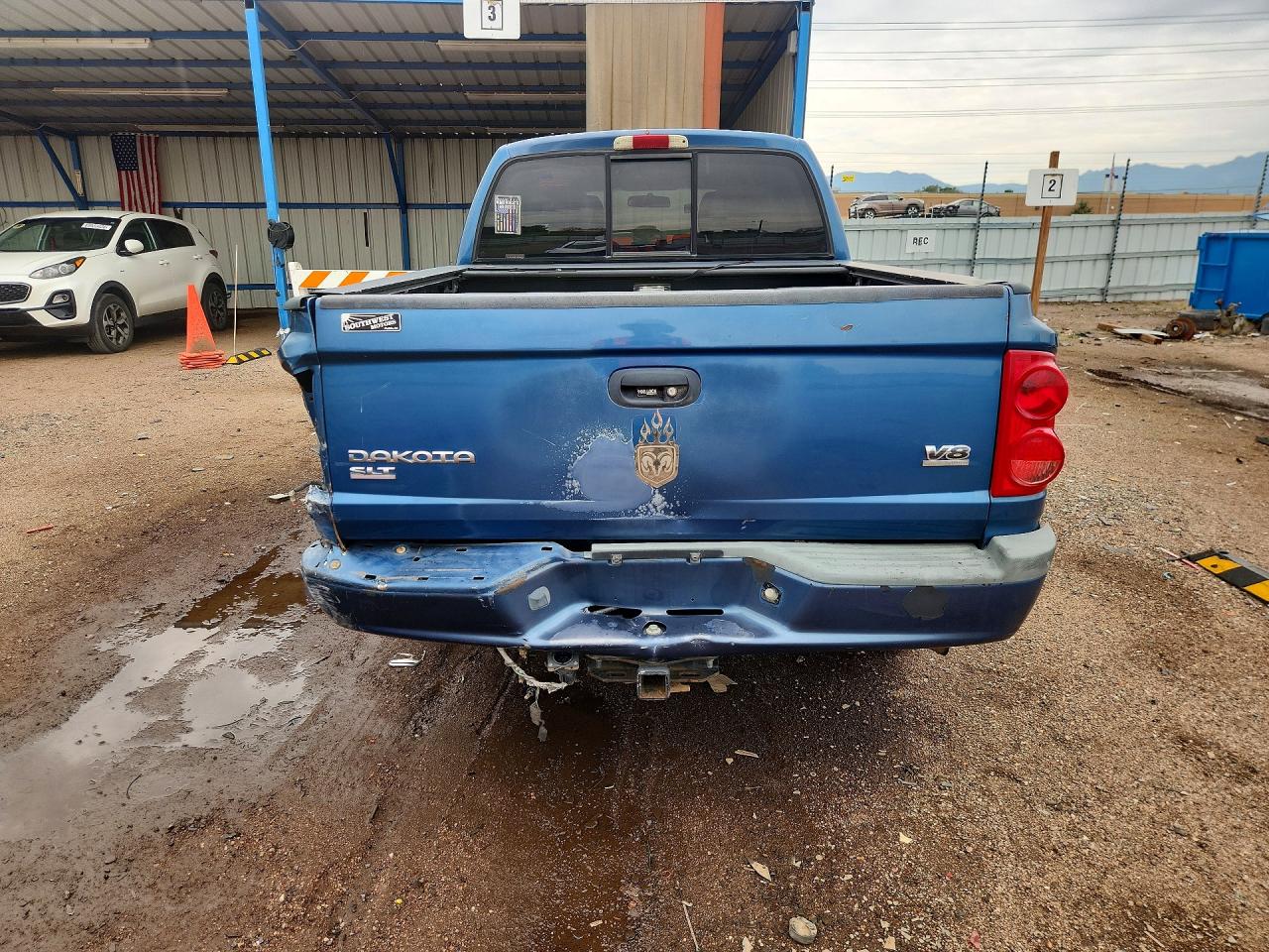 2005 Dodge Dakota Quad Slt Blue vin: 1D7HW48N85S345884