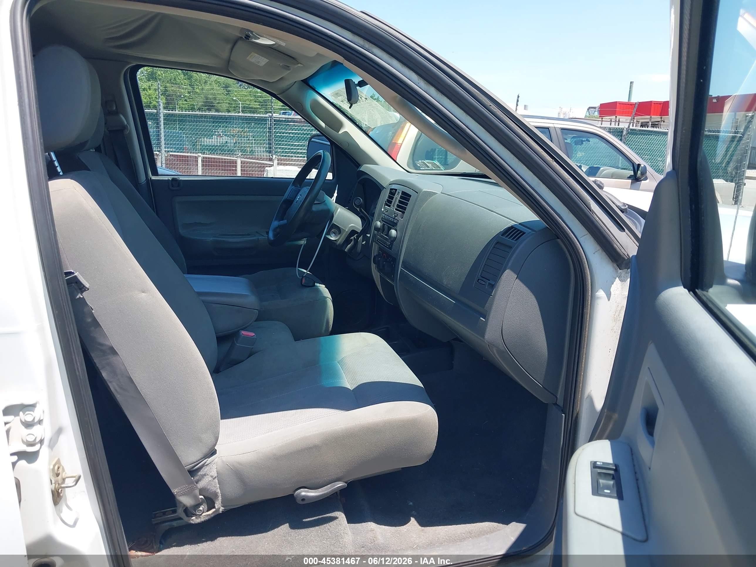 2006 Dodge Dakota Slt White vin: 1D7HW48N86S525478