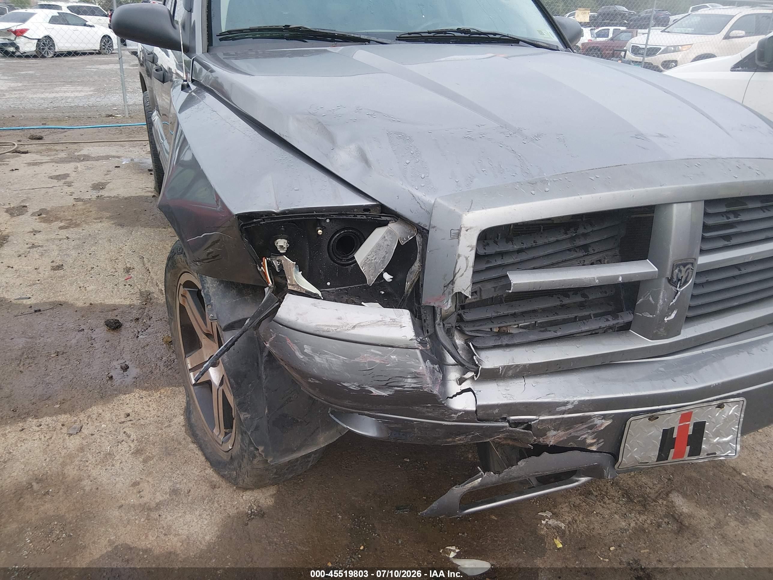 2006 Dodge Dakota Slt Gray vin: 1D7HW48N86S594672