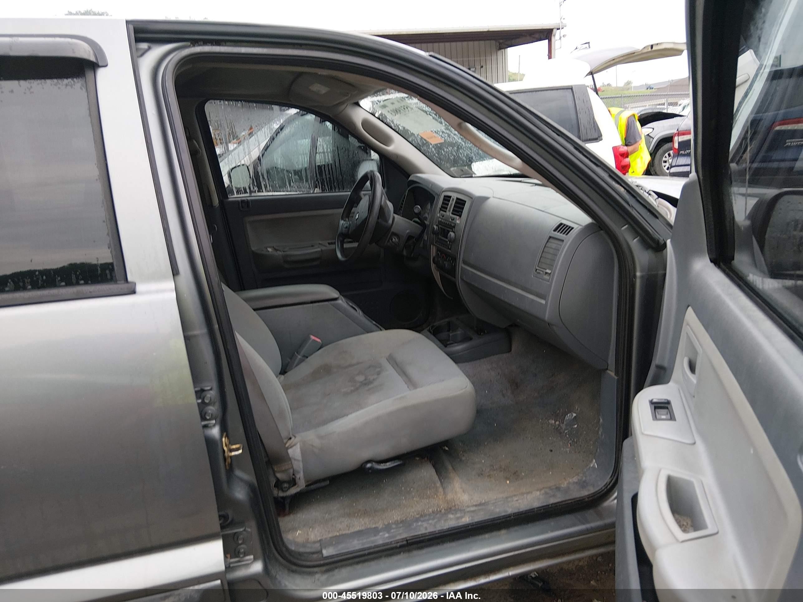 2006 Dodge Dakota Slt Gray vin: 1D7HW48N86S594672