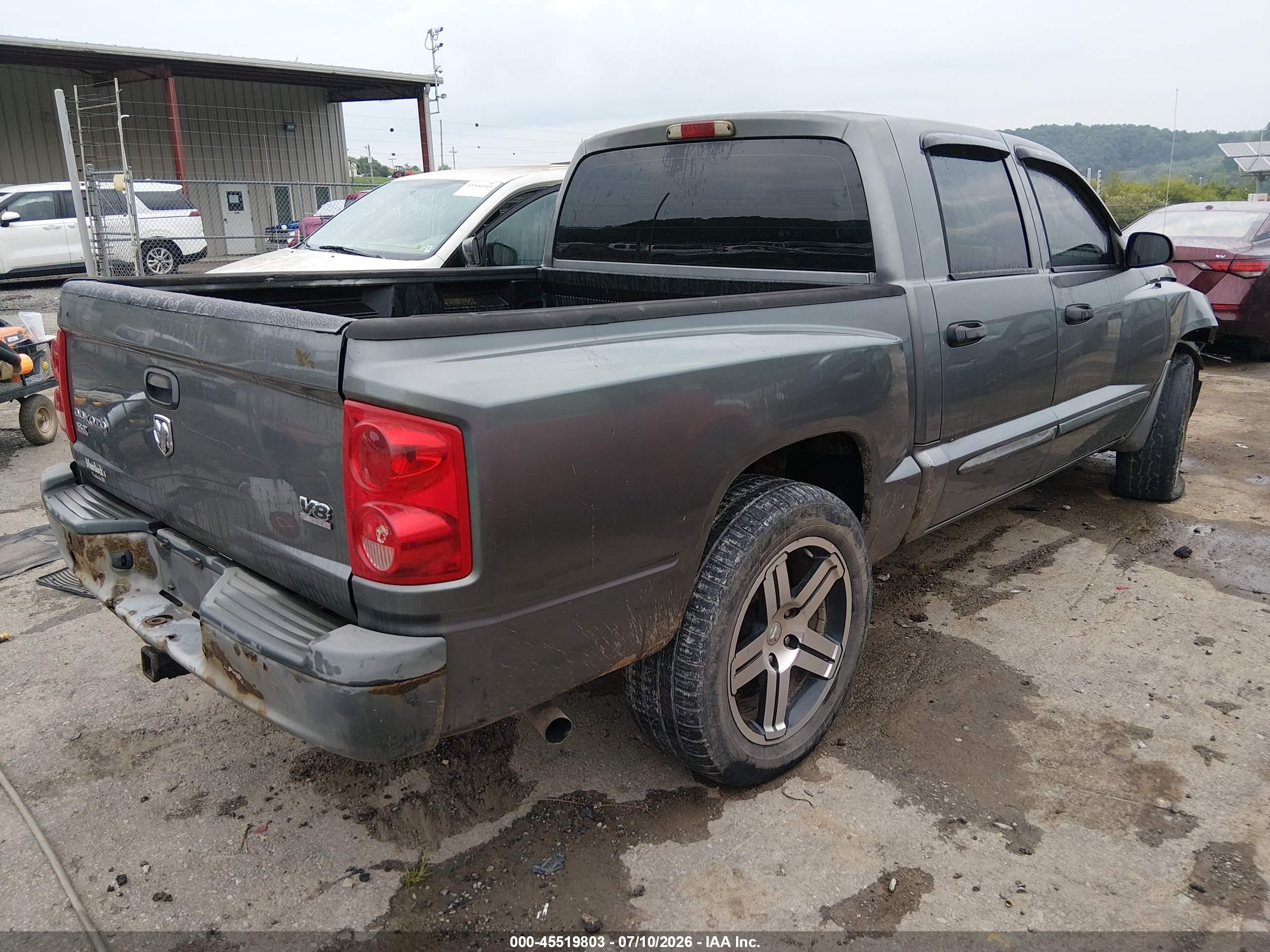 2006 Dodge Dakota Slt Gray vin: 1D7HW48N86S594672